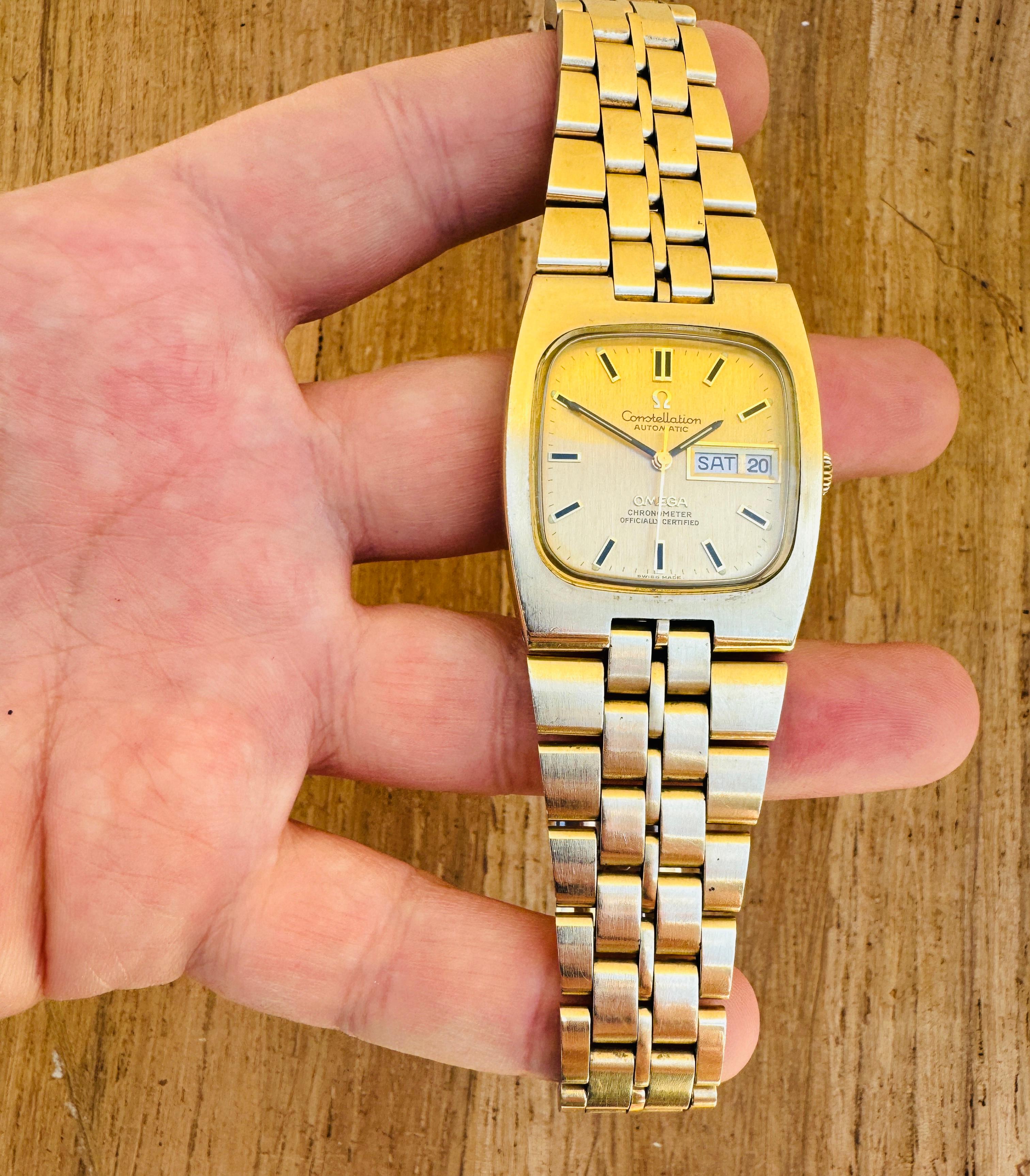 Omega Constellation Chronometer Orologio automatico anni '70 placcato in oro  In scatola 5