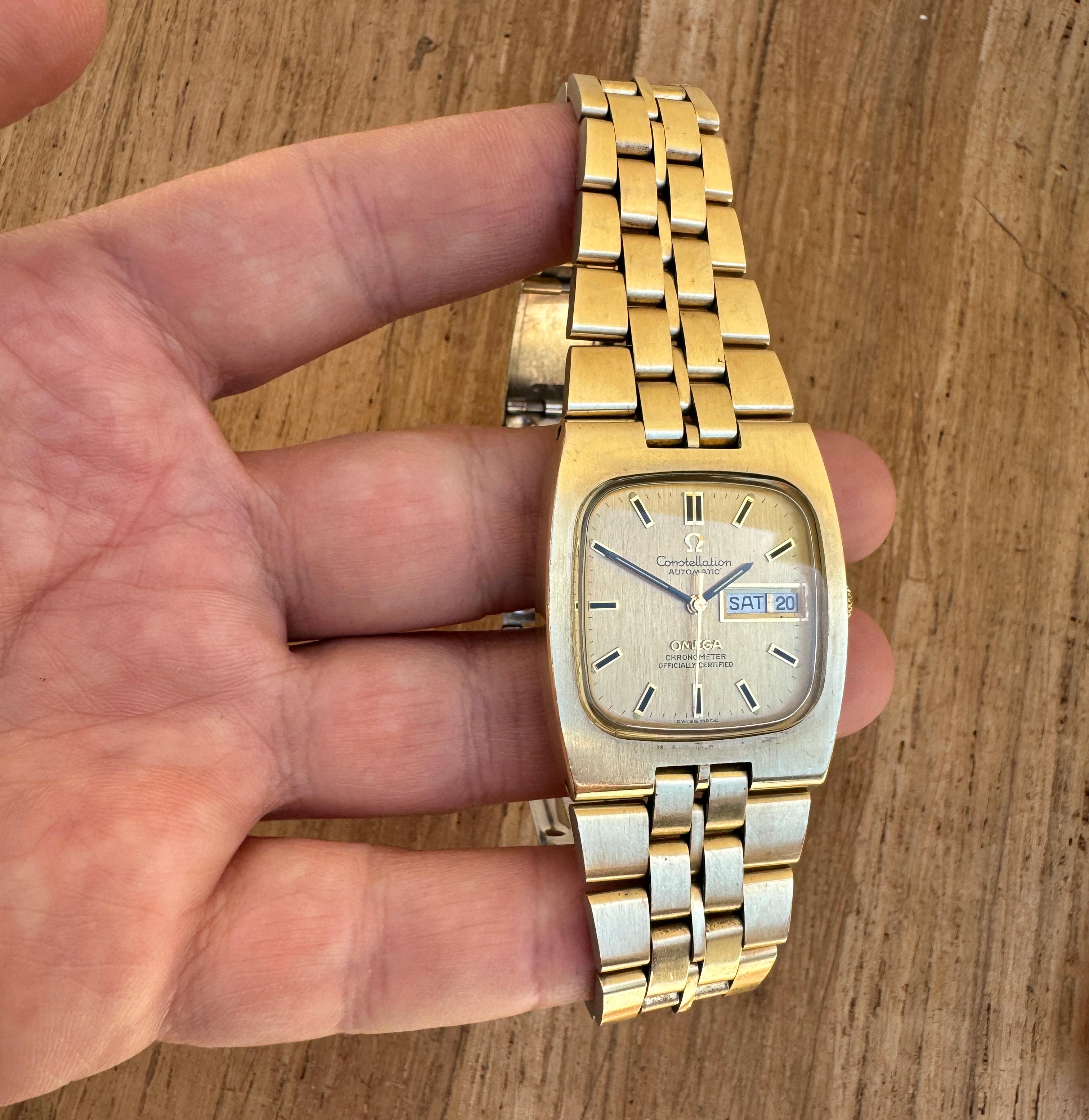 Omega Constellation Chronometer Orologio automatico anni '70 placcato in oro  In scatola 6