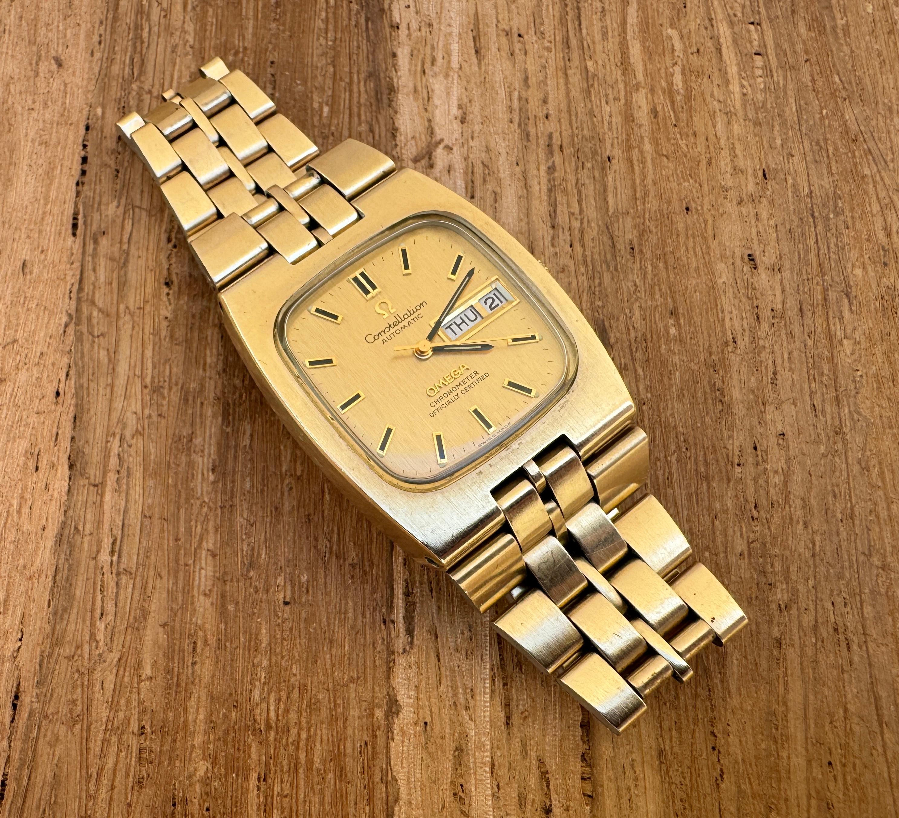 Omega Constellation Chronometer Orologio automatico anni '70 placcato in oro  In scatola In condizioni buone a Toronto, CA