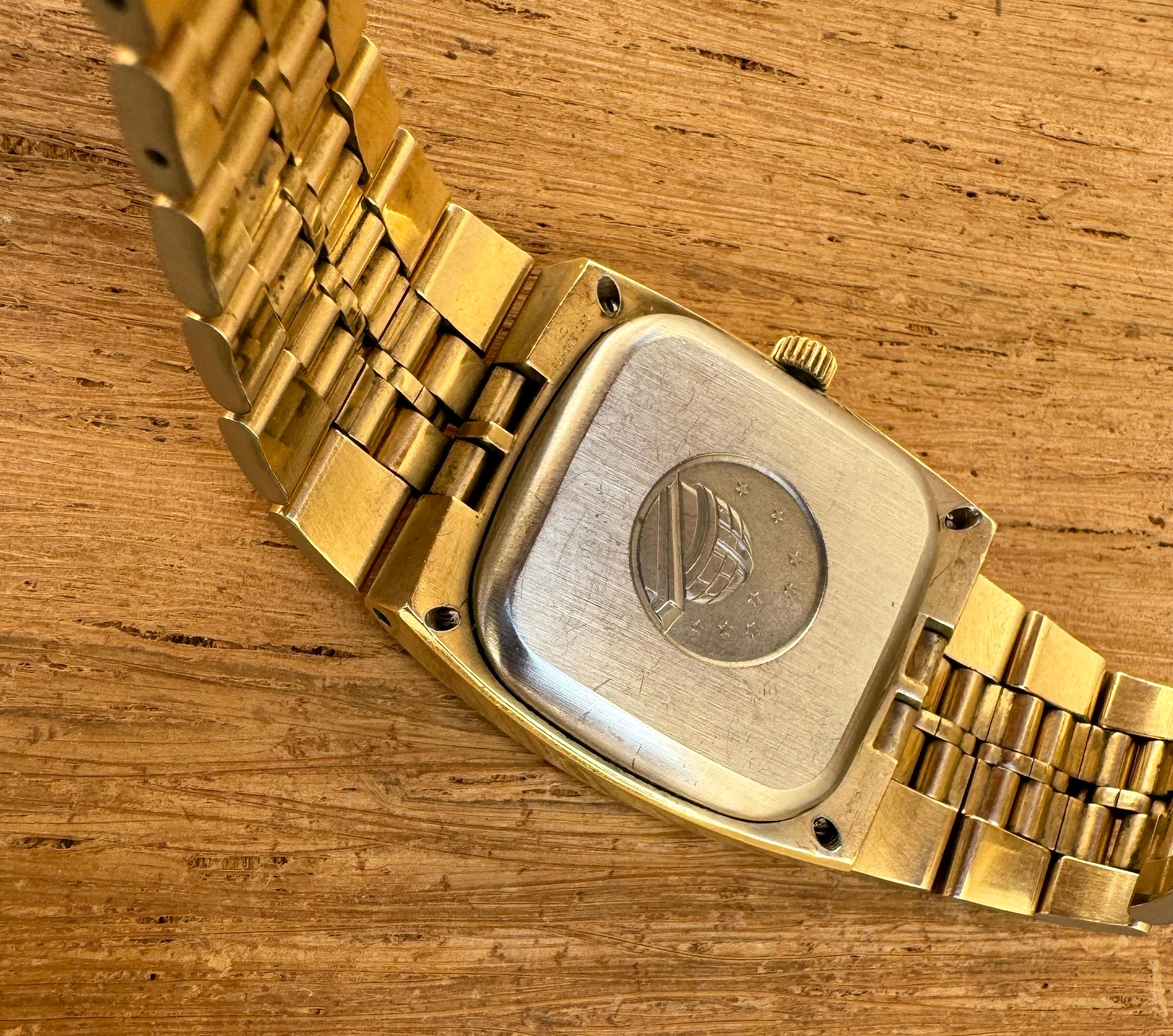 Uomo Omega Constellation Chronometer Orologio automatico anni '70 placcato in oro  In scatola