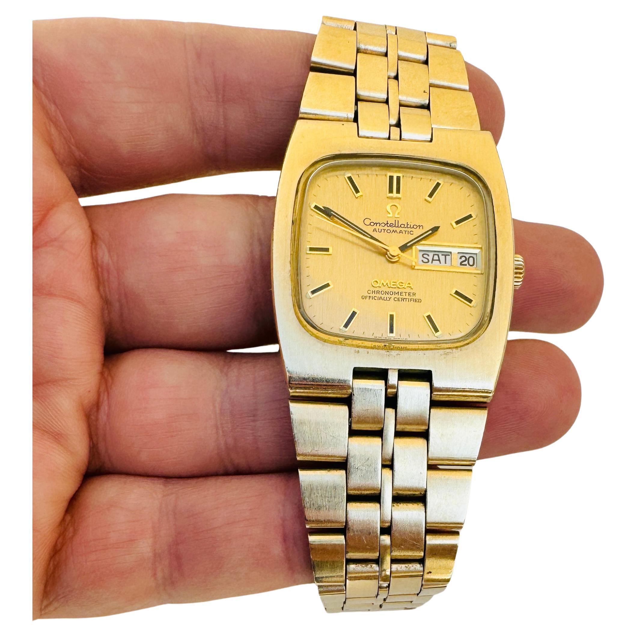  Omega Constellation Chronometer Gold Plated 70s Automatic Watch  Boxed