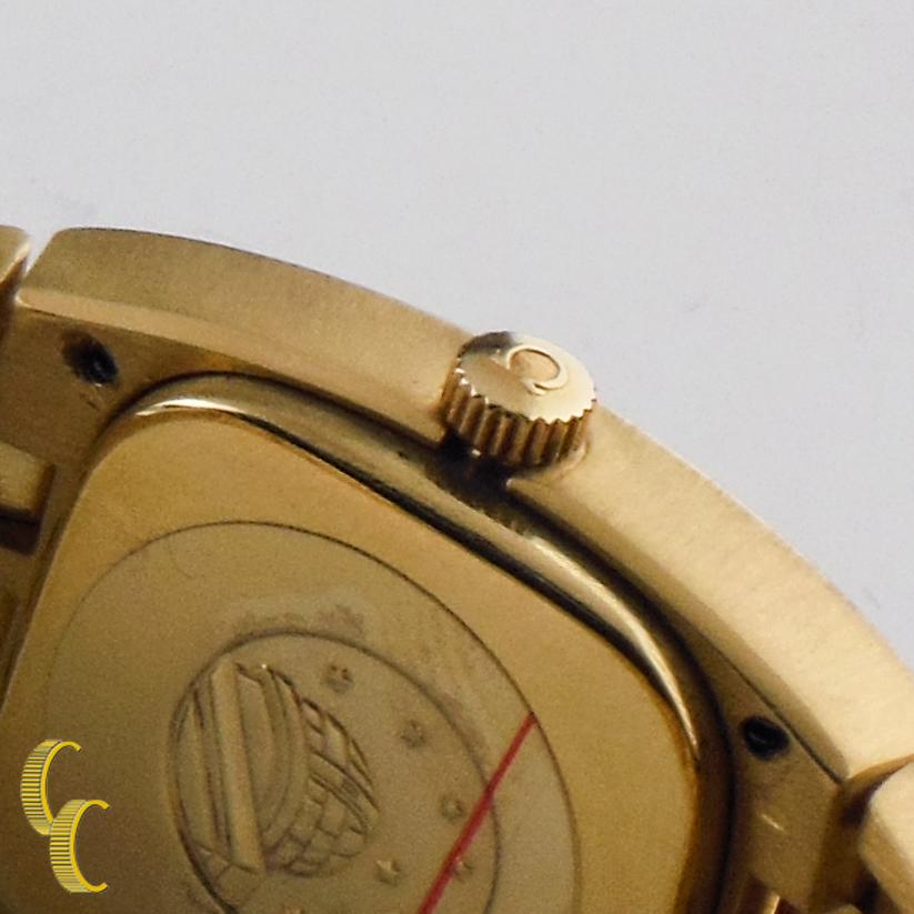 omega constellation chronometer gold
