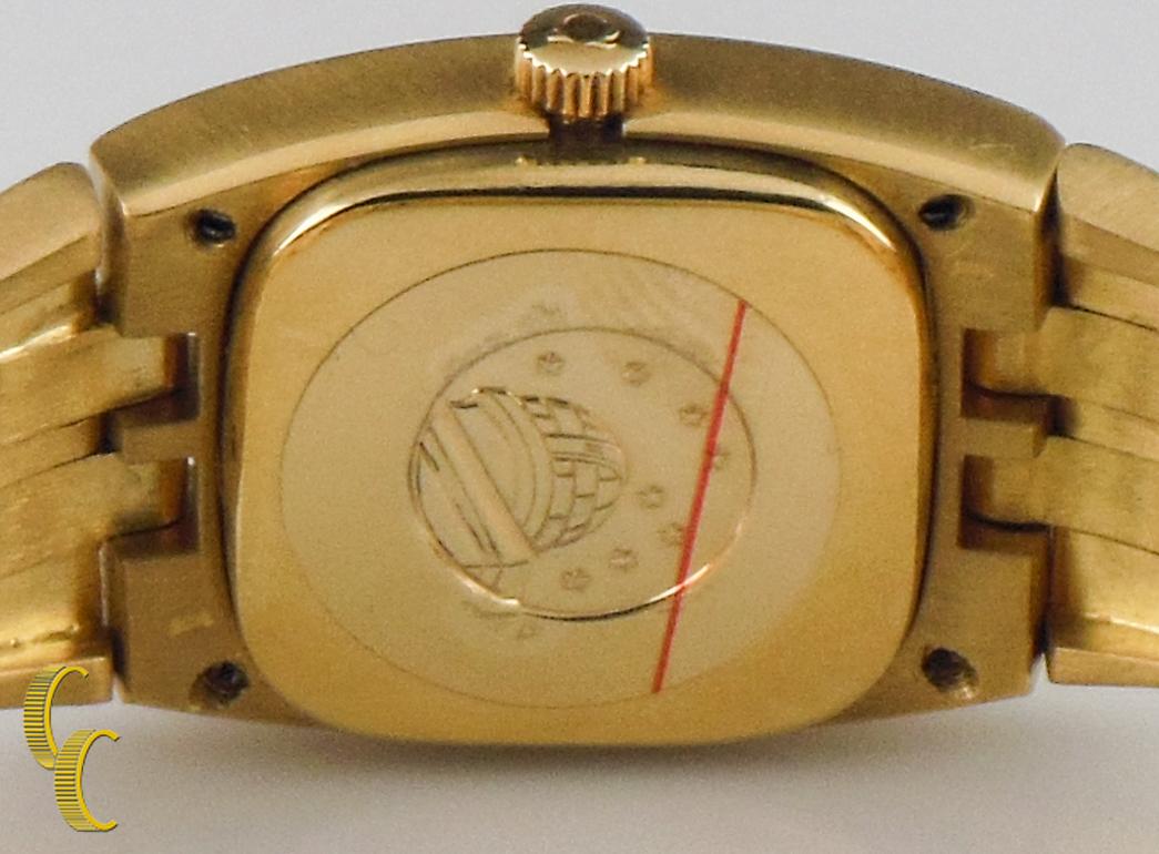 omega constellation 18k gold watch