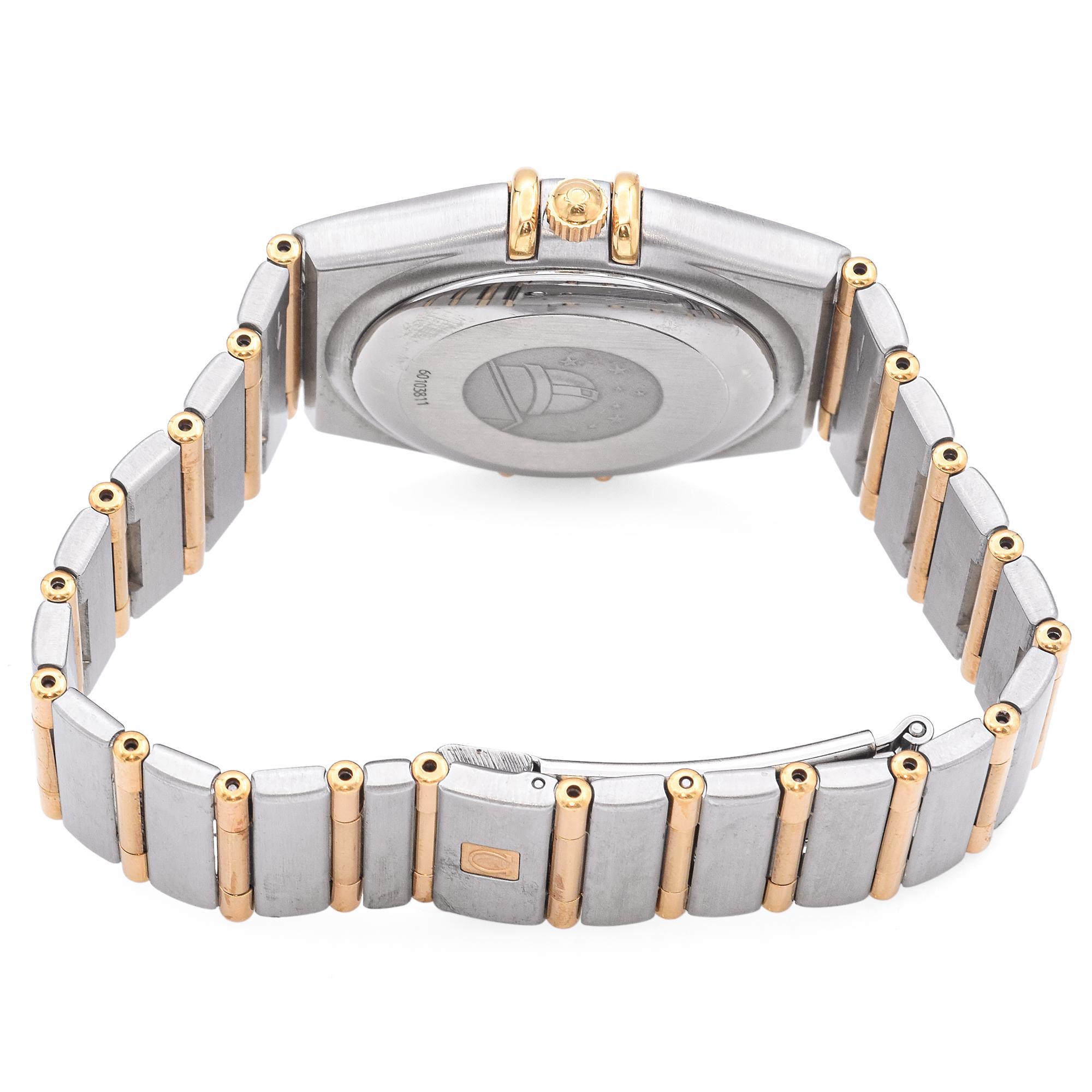 Omega Constellation Chronometer Zweifarbige Automatikuhr für Herren im Angebot 2
