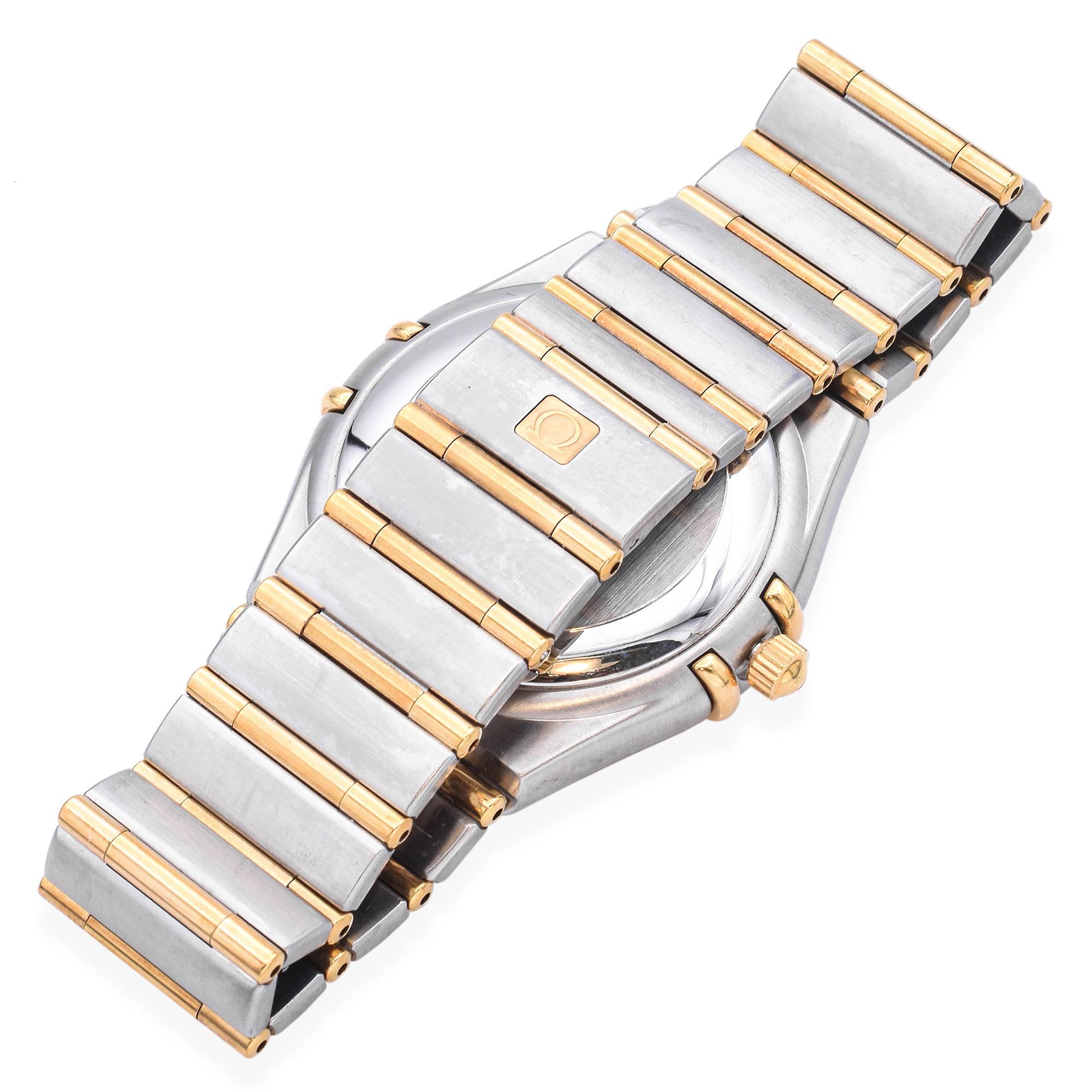 Omega Constellation Chronometer Zweifarbige Automatikuhr für Herren im Angebot 3
