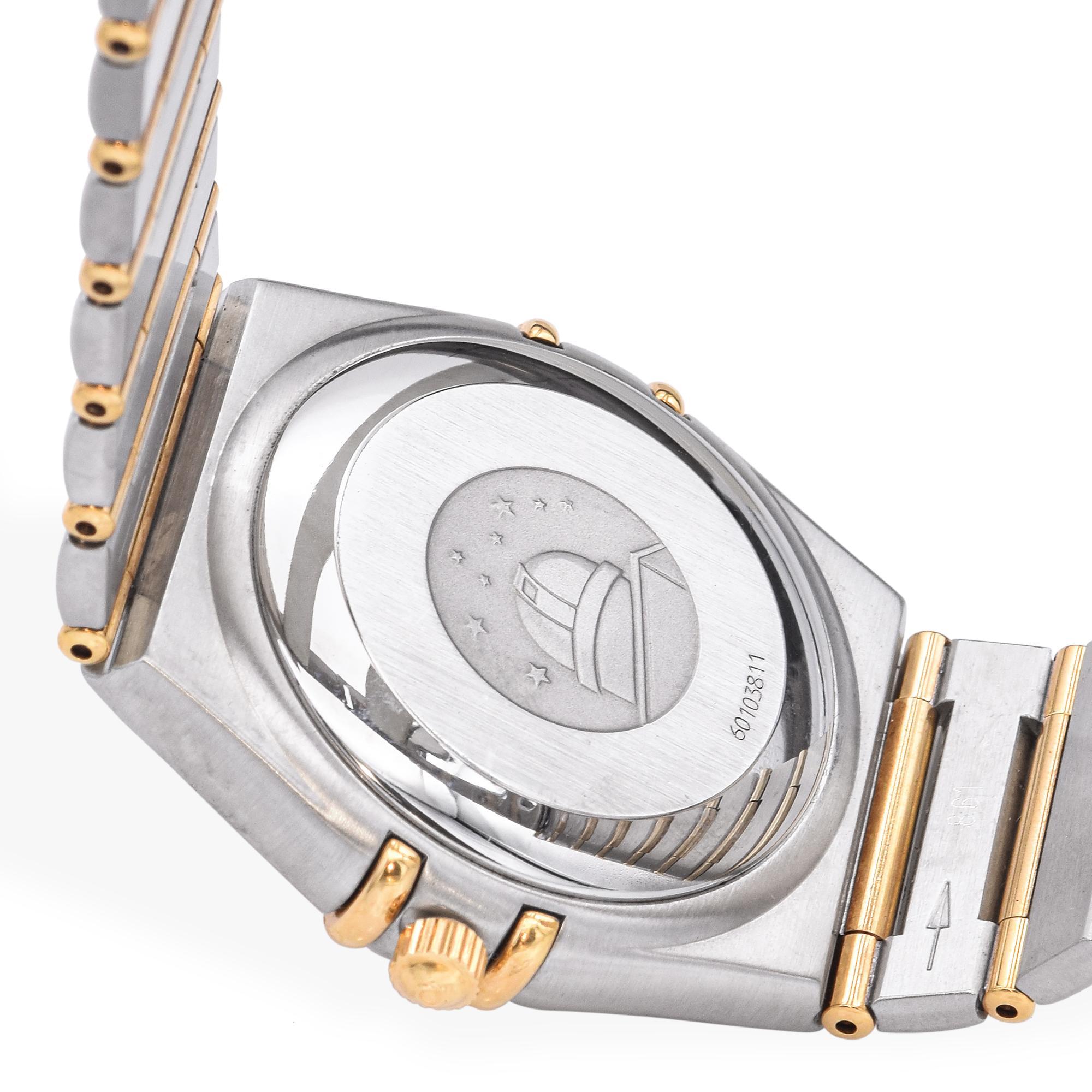 Omega Constellation Chronometer Zweifarbige Automatikuhr für Herren im Angebot 4