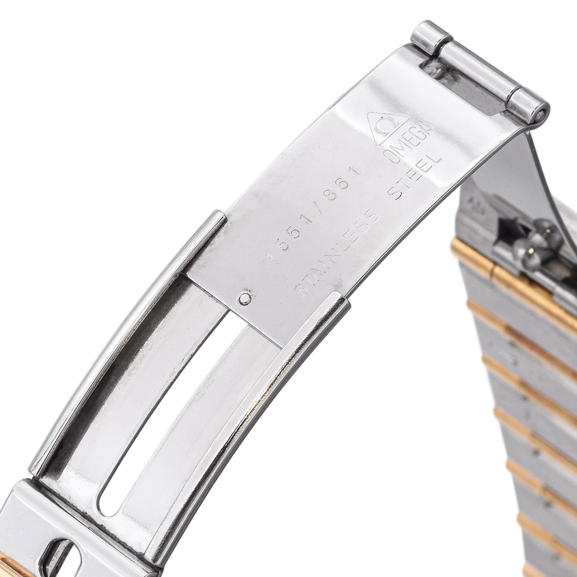Omega Constellation Chronometer Zweifarbige Automatikuhr für Herren im Angebot 5