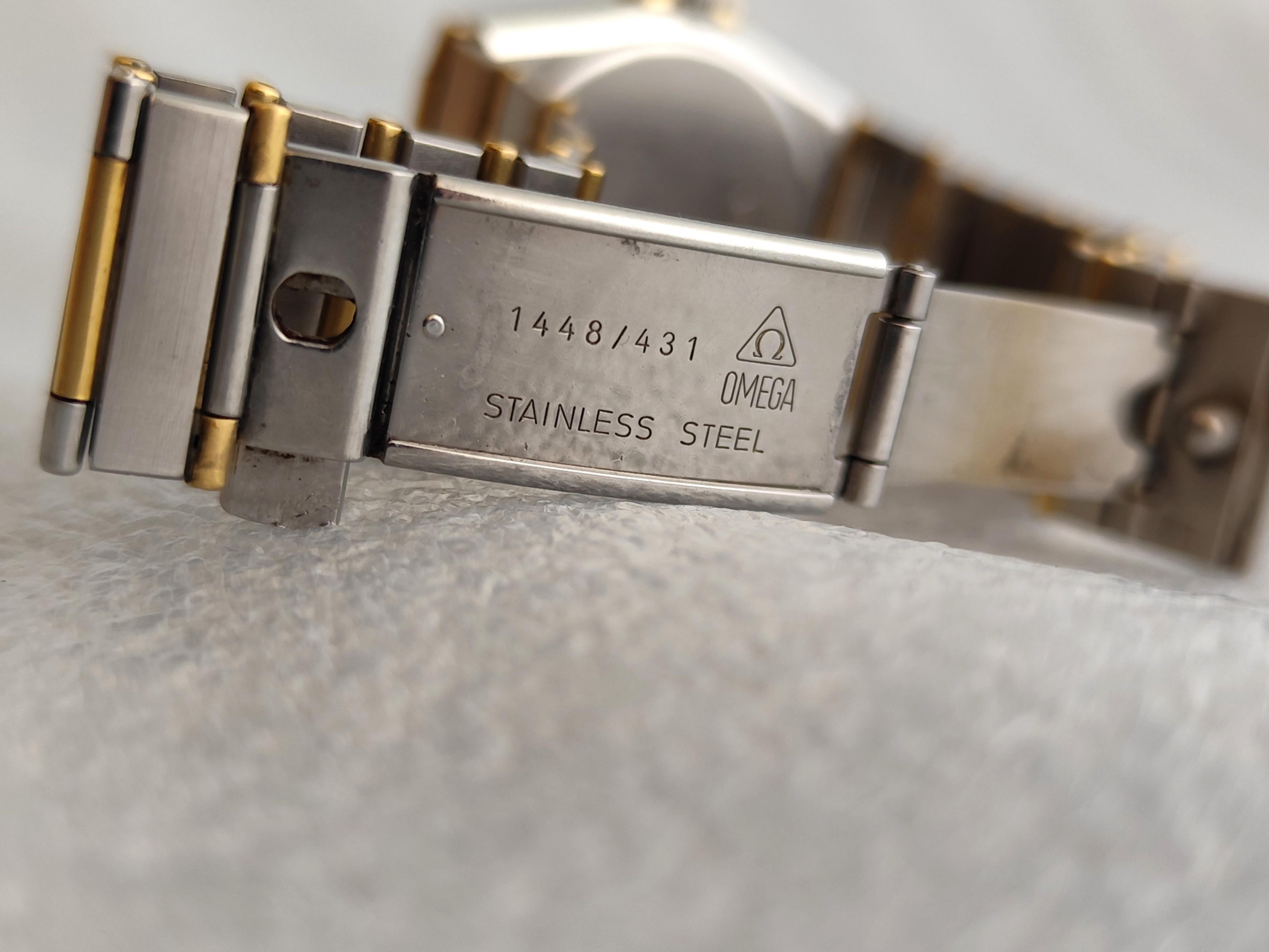 Omega Constellation Day-Date 3961070 Steel 18kGold Full Bar Watch For Sale 10