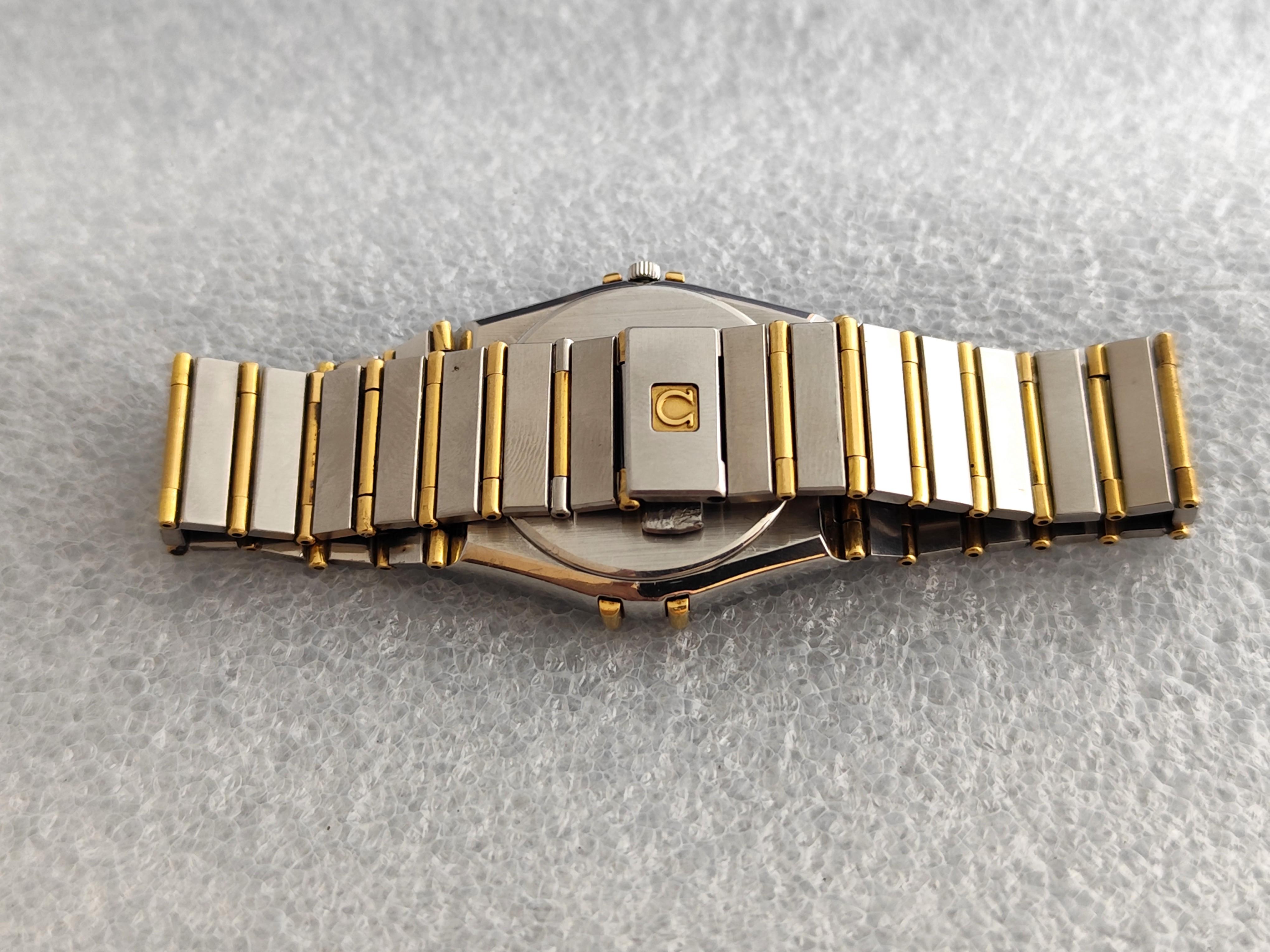 Omega Constellation Day-Date 3961070 Steel 18kGold Full Bar Watch For Sale 11