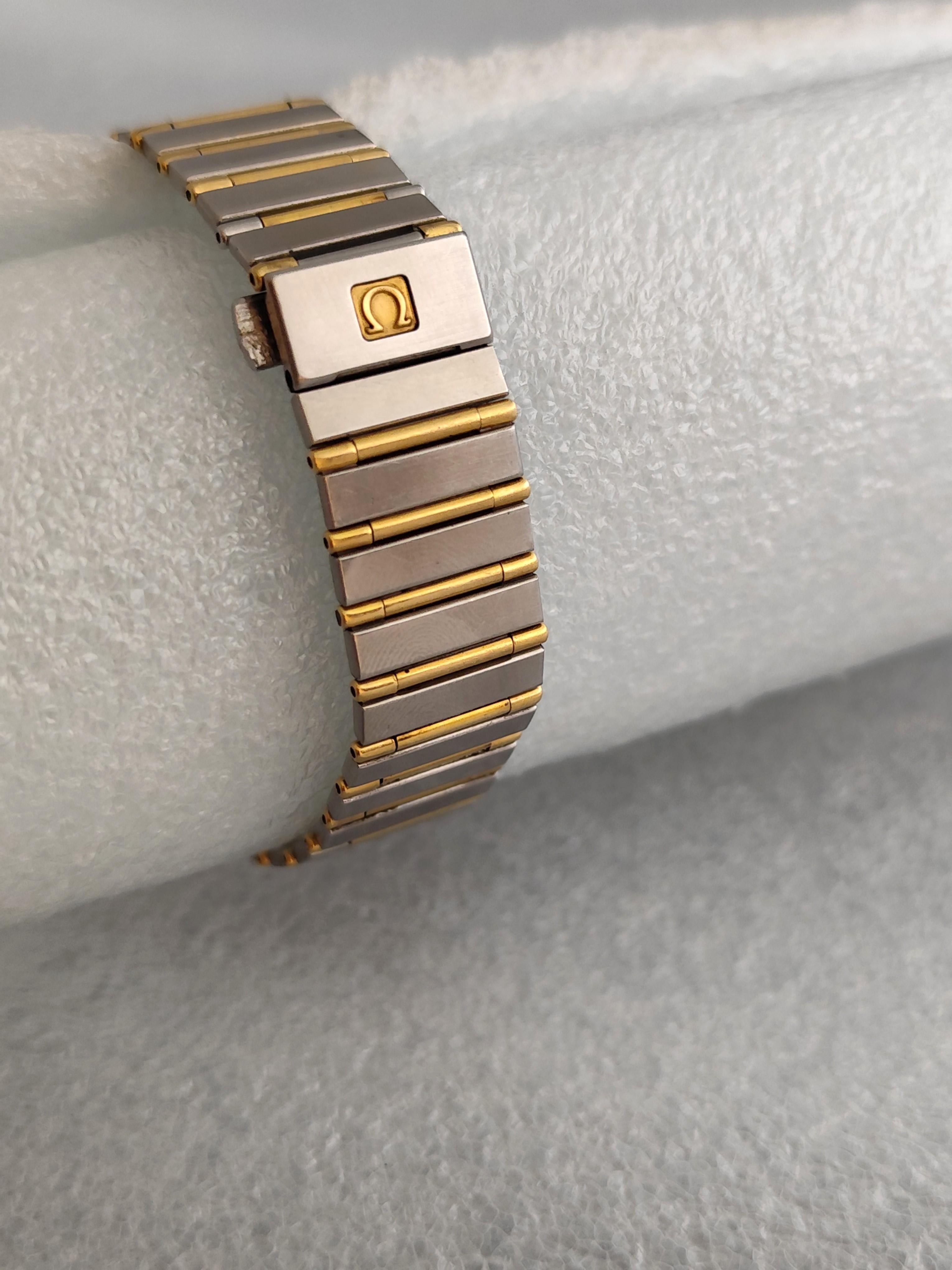 Omega Constellation Day-Date 3961070 Steel 18kGold Full Bar Watch For Sale 5