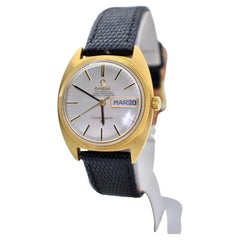 Omega Constellation Day-Date Oro Cinturino in Pelle Vintage Ref: 168.029