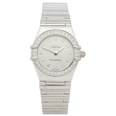 Omega Constellation Diamond 18 Karat White Gold 1165.36