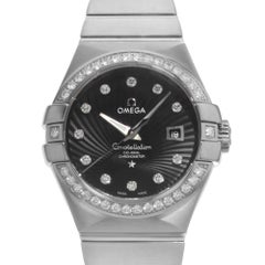 Omega Constellation Diamond 18K White Gold Ladies 123.55.31.20.51.001 Unworn