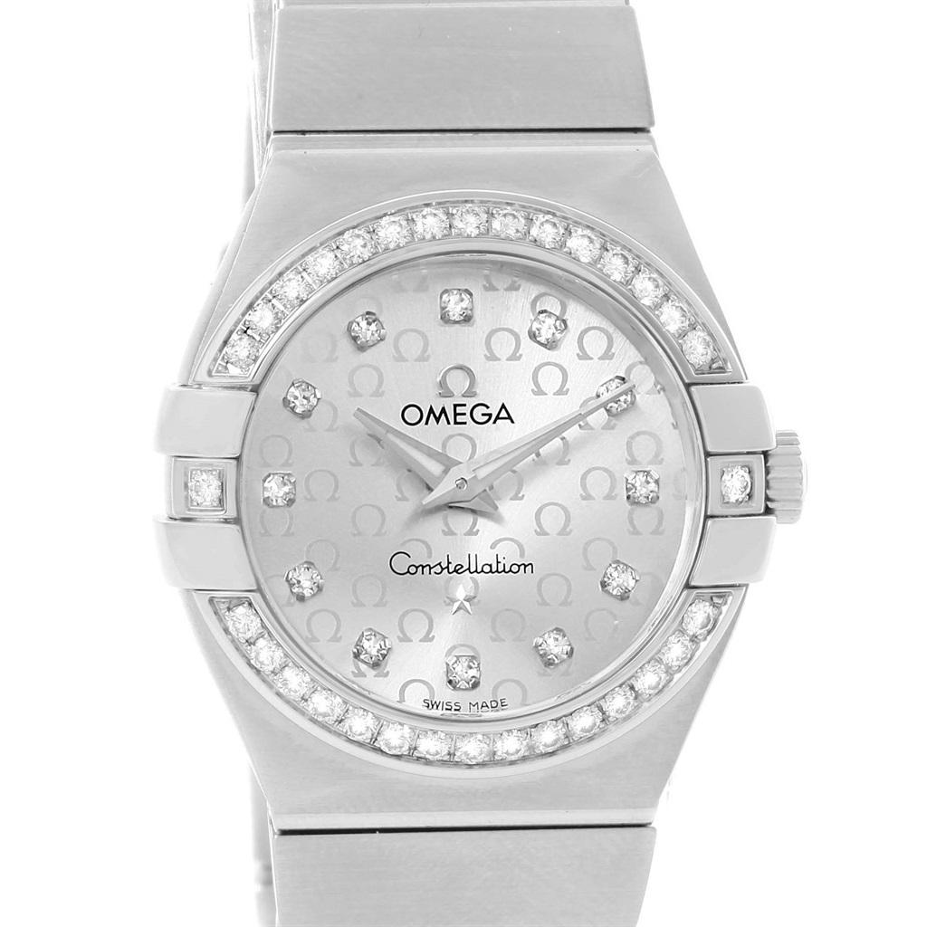 Omega Constellation Diamond Ladies Watch 123.15.27.60.52.001 5