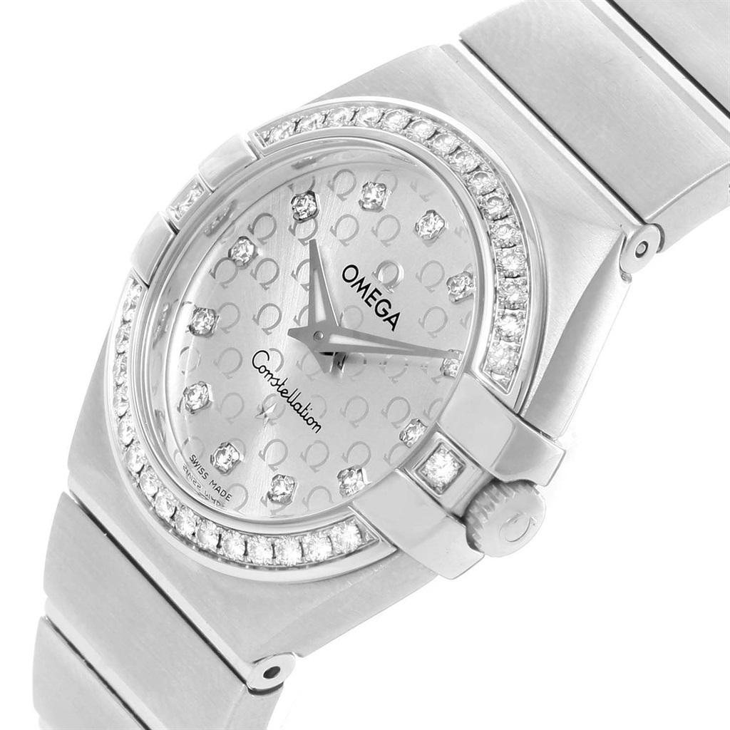 Omega Constellation Diamond Ladies Watch 123.15.27.60.52.001 3
