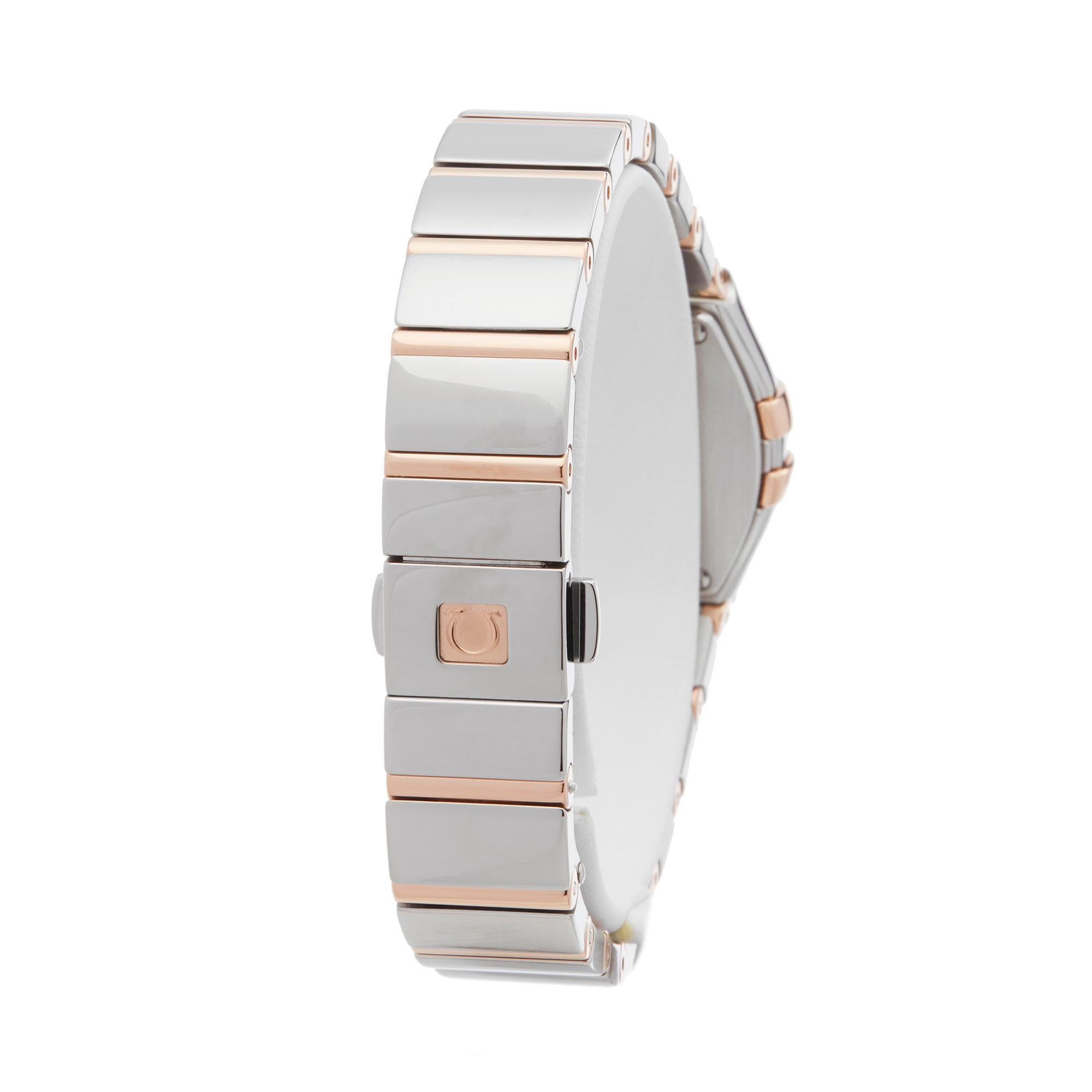 Women's Omega Constellation Diamond Mother of Pearl Stainless Steel and Yellow Gold 1232