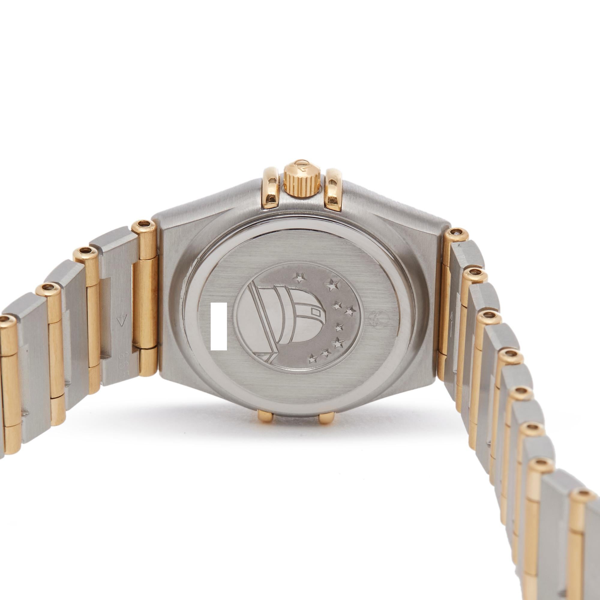 Omega Constellation Diamond Mother of Pearl Stainless Steel and Yellow Gold 1262 2