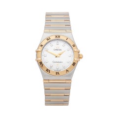 Omega Constellation Diamond Mother of Pearl Stainless Steel and Yellow Gold 1272