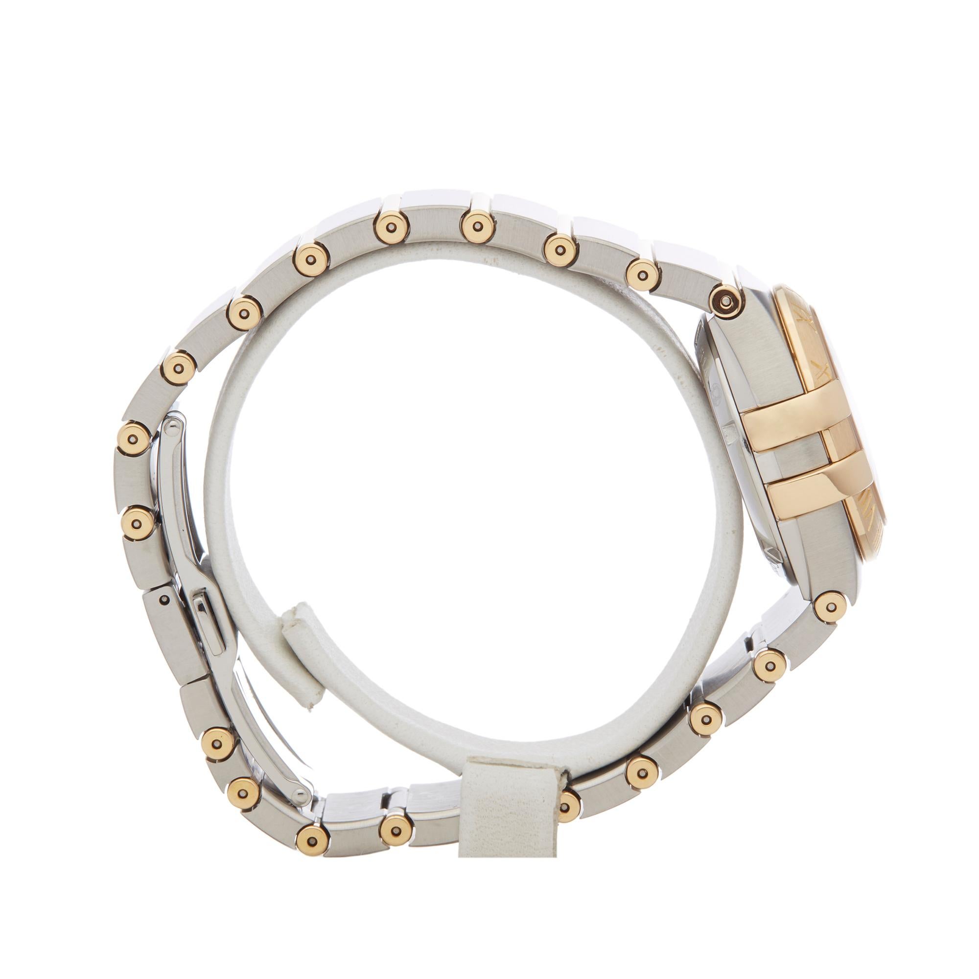 Women's Omega Constellation Diamond Stainless Steel and Yellow Gold 123.20.27.20.57.002