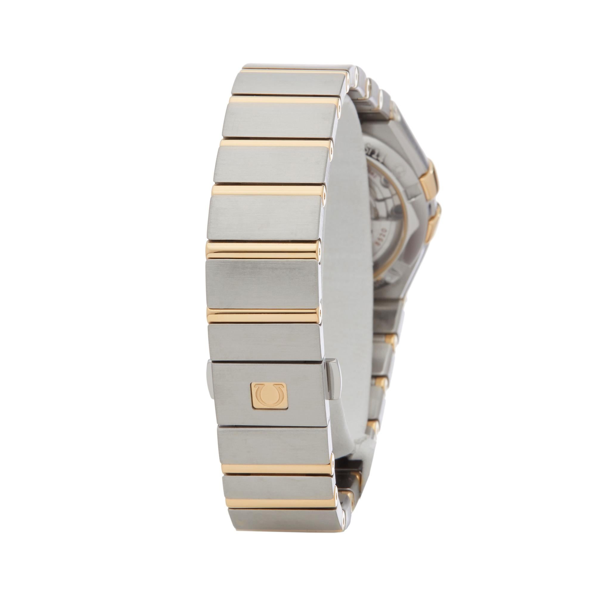 Omega Constellation Diamond Stainless Steel and Yellow Gold 123.20.27.20.57.002 1