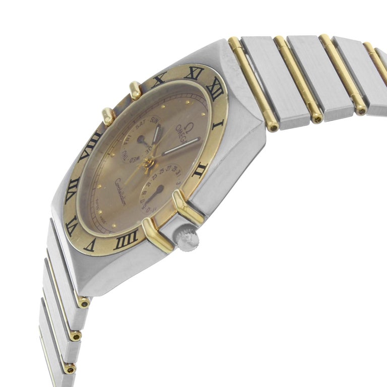 Omega Constellation Double Eagle 18 Karat Yellow Gold Steel Quartz Men