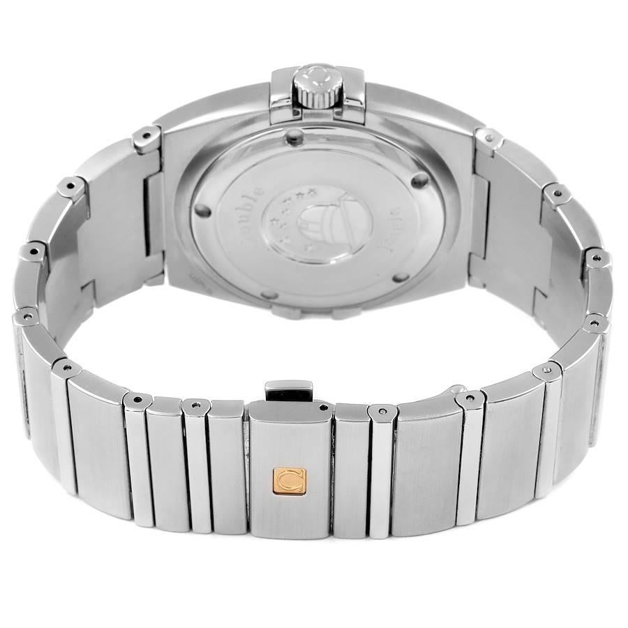 Omega Constellation Herrenuhr mit schwarzem Zifferblatt und doppeltem Adler, 1513.51.00 4
