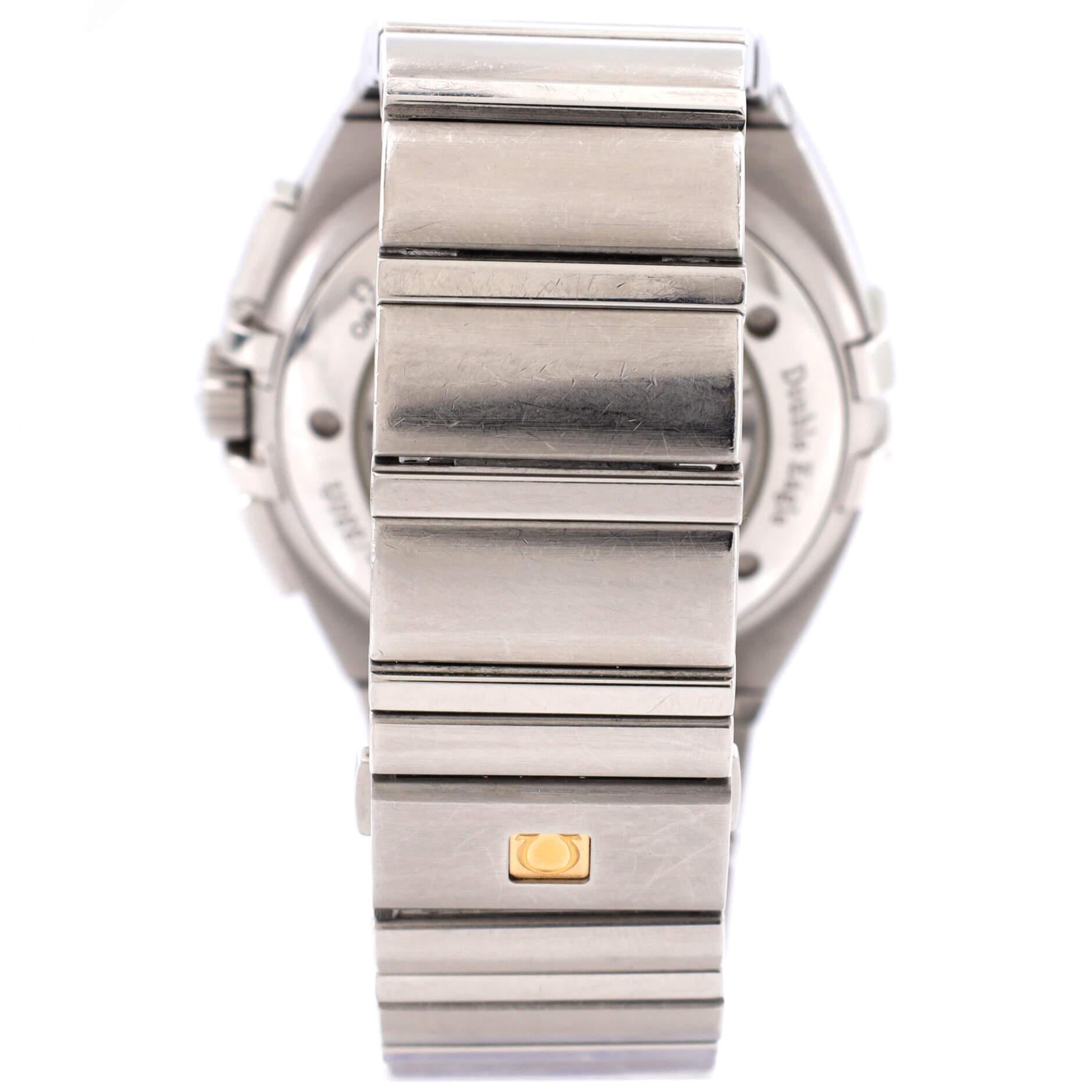 Omega Constellation Double Eagle Co-Axial Chronograph Automatikuhr Edelstahl für Damen oder Herren