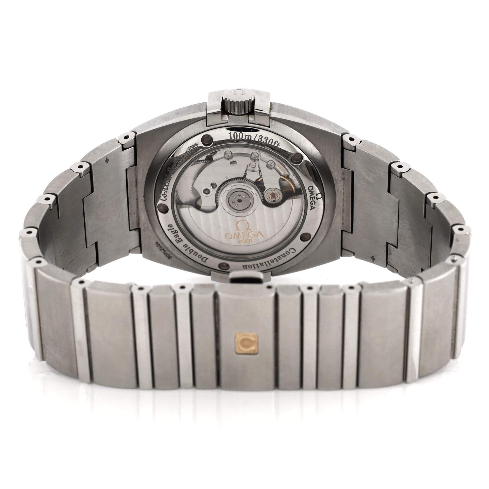 Omega Constellation Double Eagle Co-Axial Chronometer Automatikuhr Edelstahl 2