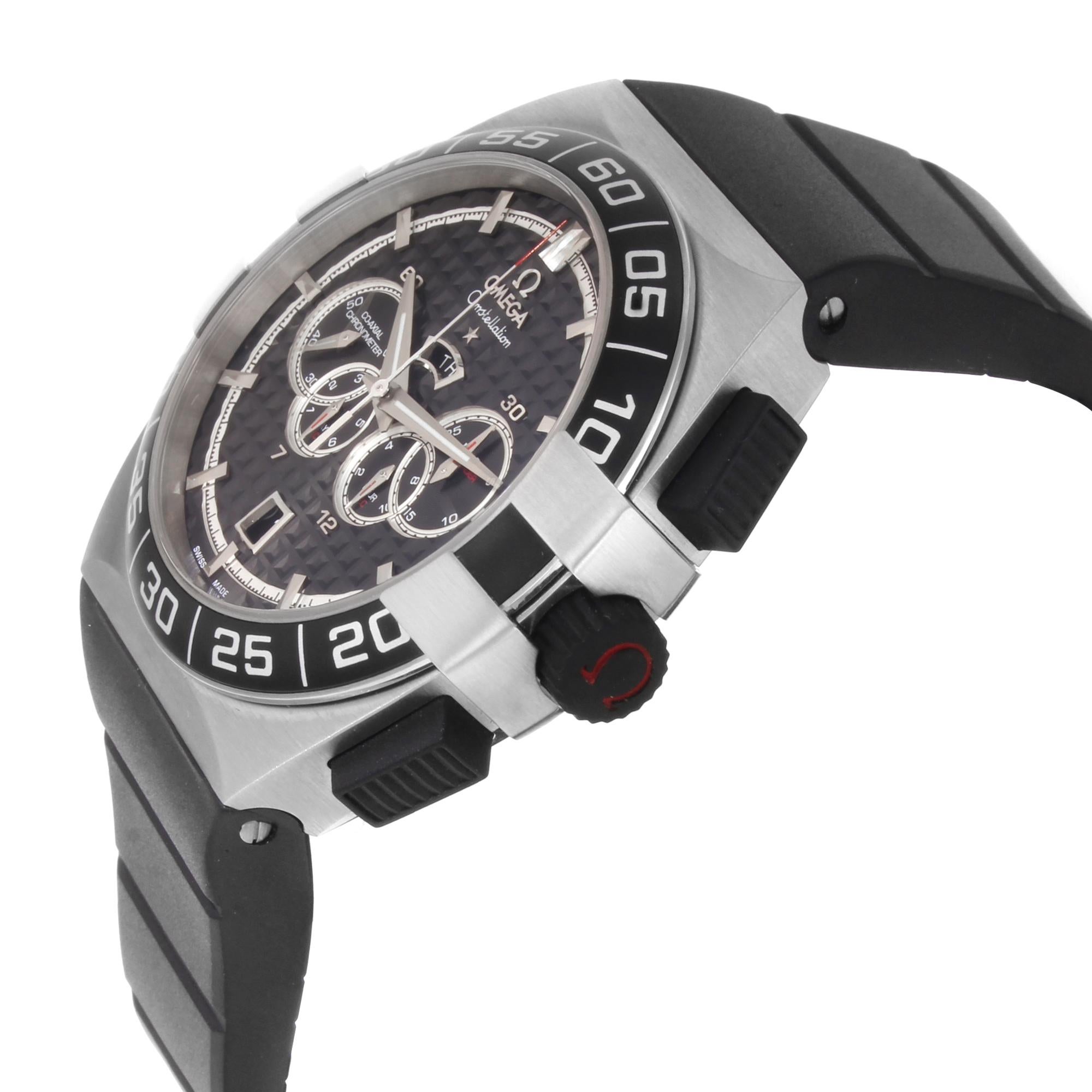 Omega Constellation Double Eagle Steel Black Dial Men's Watch 121.32.44.52.01.00 1