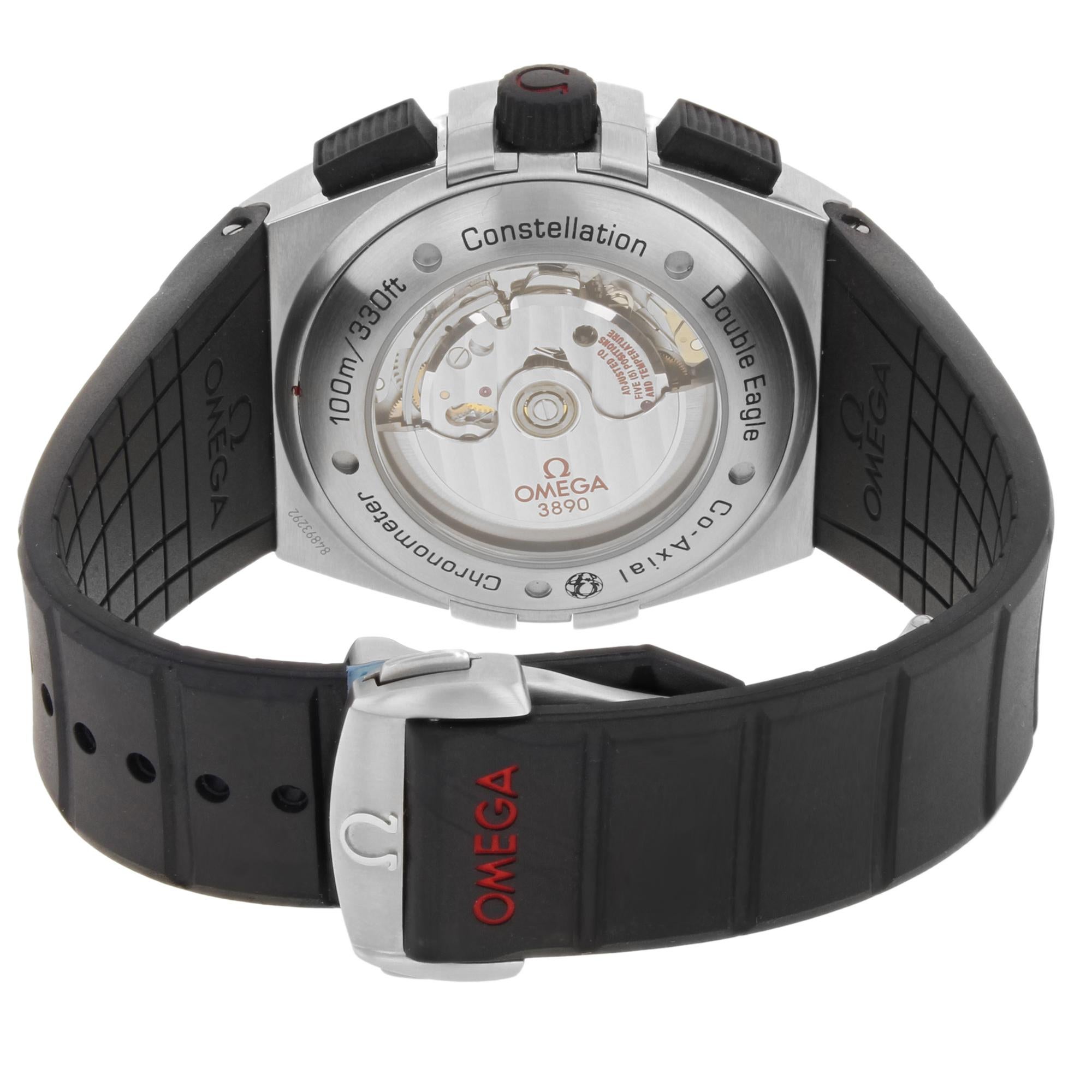 Omega Constellation Double Eagle Steel Black Dial Men's Watch 121.32.44.52.01.00 3