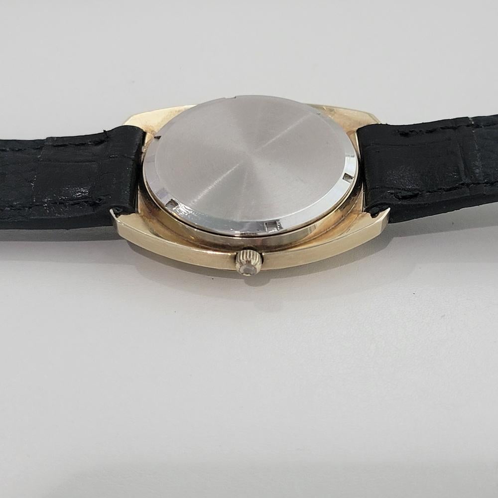 Omega Constellation Electronic F300 38mm Herren Tag Datum Gold Capped 1970er Jahre RA580 im Angebot 7