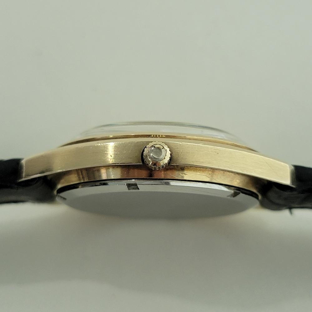 Omega Constellation Electronic F300 38mm Herren Tag Datum Gold Capped 1970er Jahre RA580 im Angebot 6