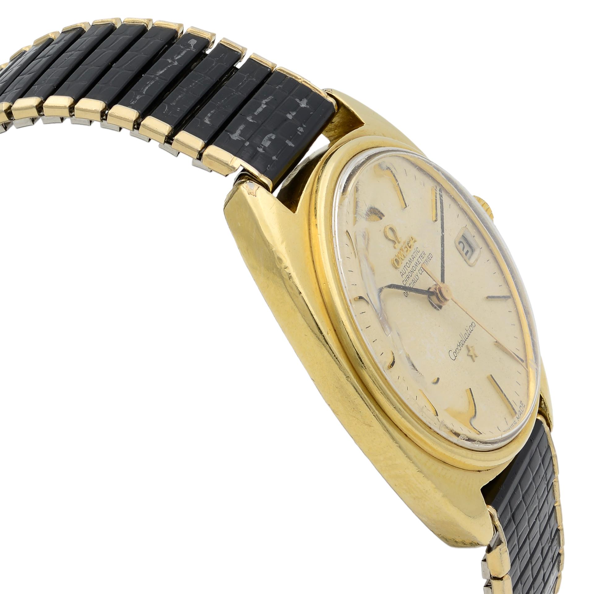 omega constellation gold face