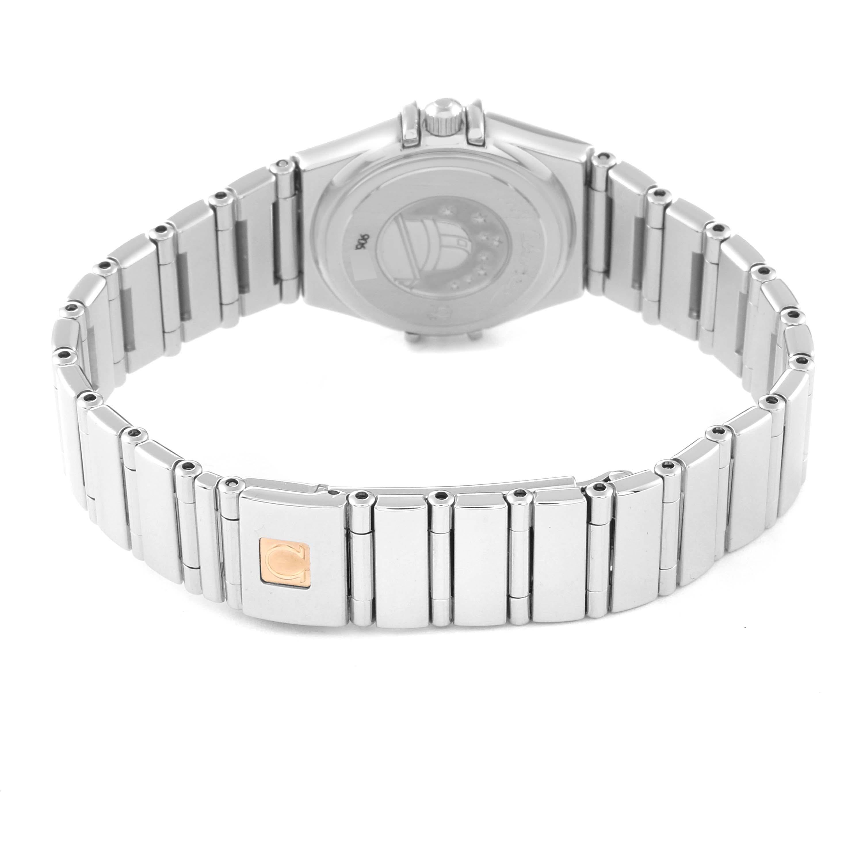 Omega Constellation Iris Mother Of Pearl Diamond Steel Ladies Watch For Sale 2