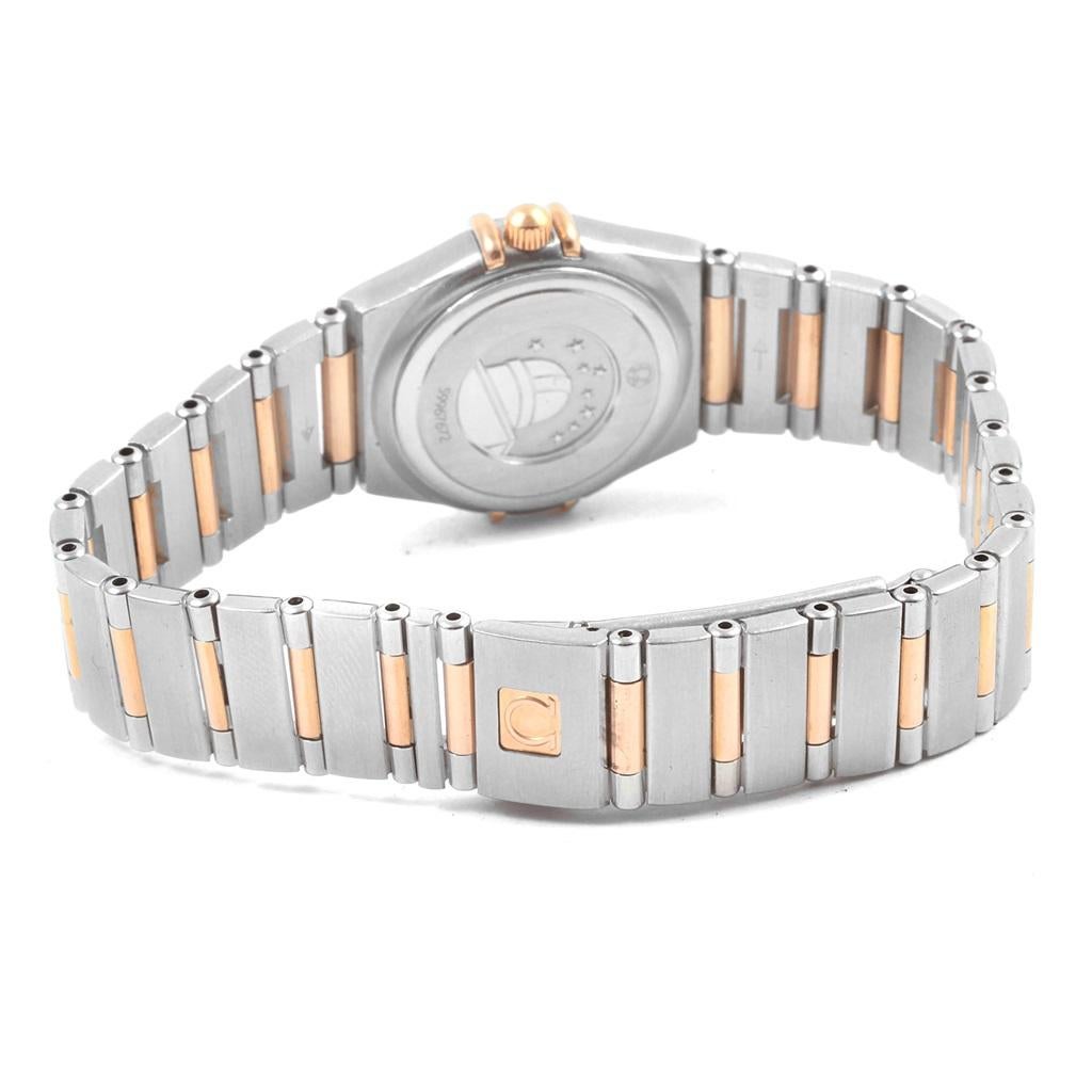 Omega Constellation Iris My Choice Steel Rose Gold Ladies Watch 1373.79 For Sale 1
