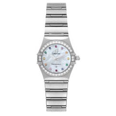Omega Constellation Iris Steel Multi Stone Ladies Watch 1460.79.00
