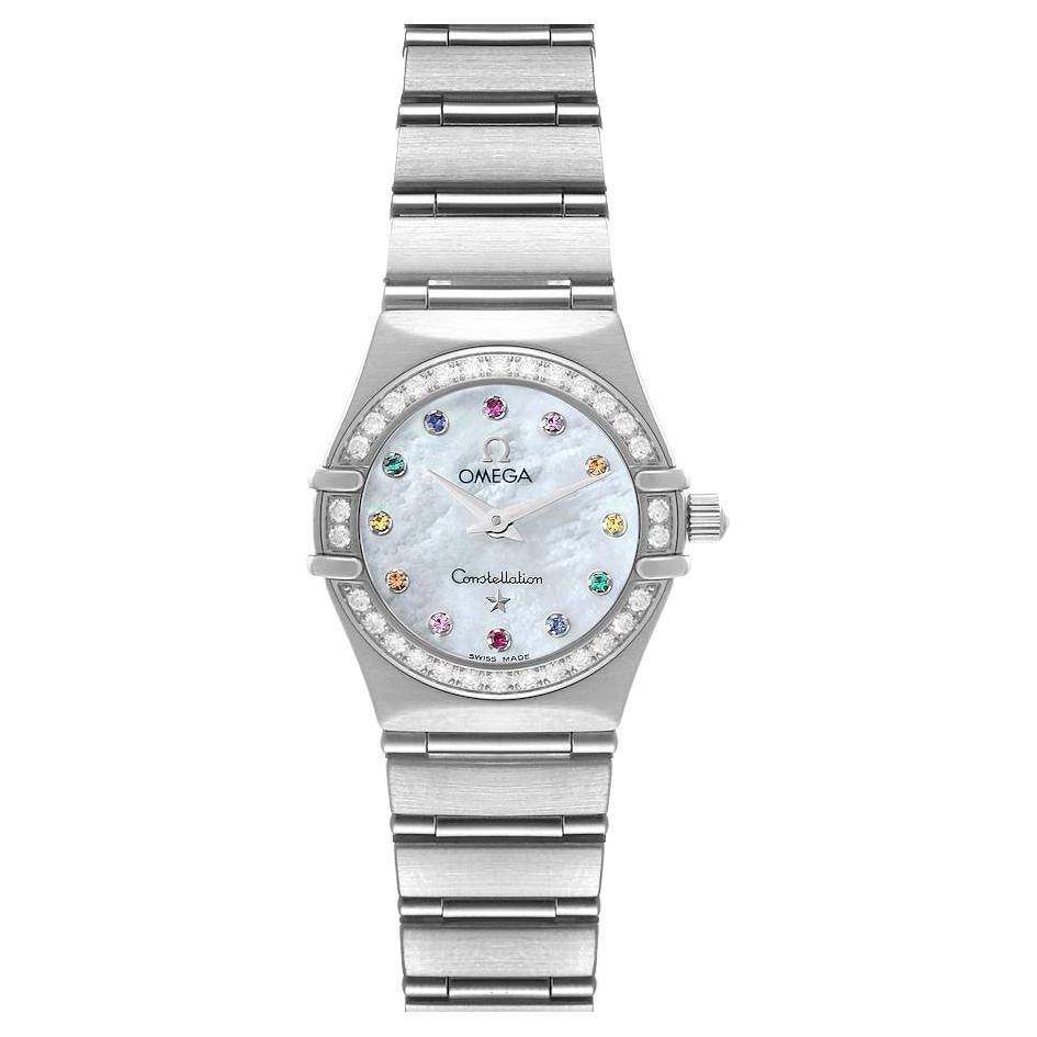Omega Constellation Iris Steel Multi Stone Ladies Watch 1460.79.00