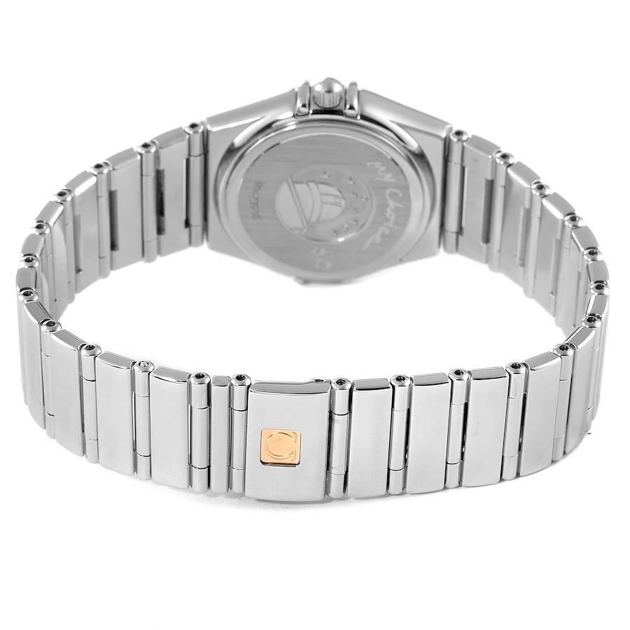Omega Constellation Iris Steel Multi Stone Ladies Watch 1475.79.00 For Sale 3