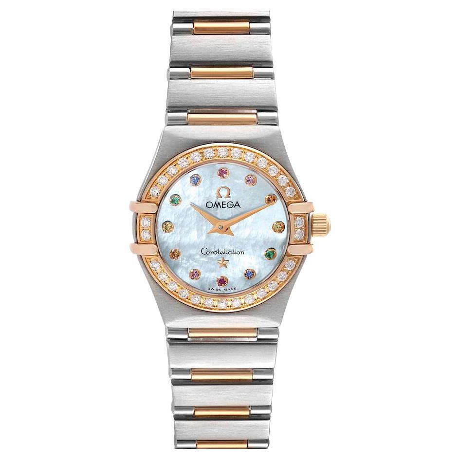 Omega Constellation Iris Steel Rose Gold MOP Dial Ladies Watch 1360.79.00