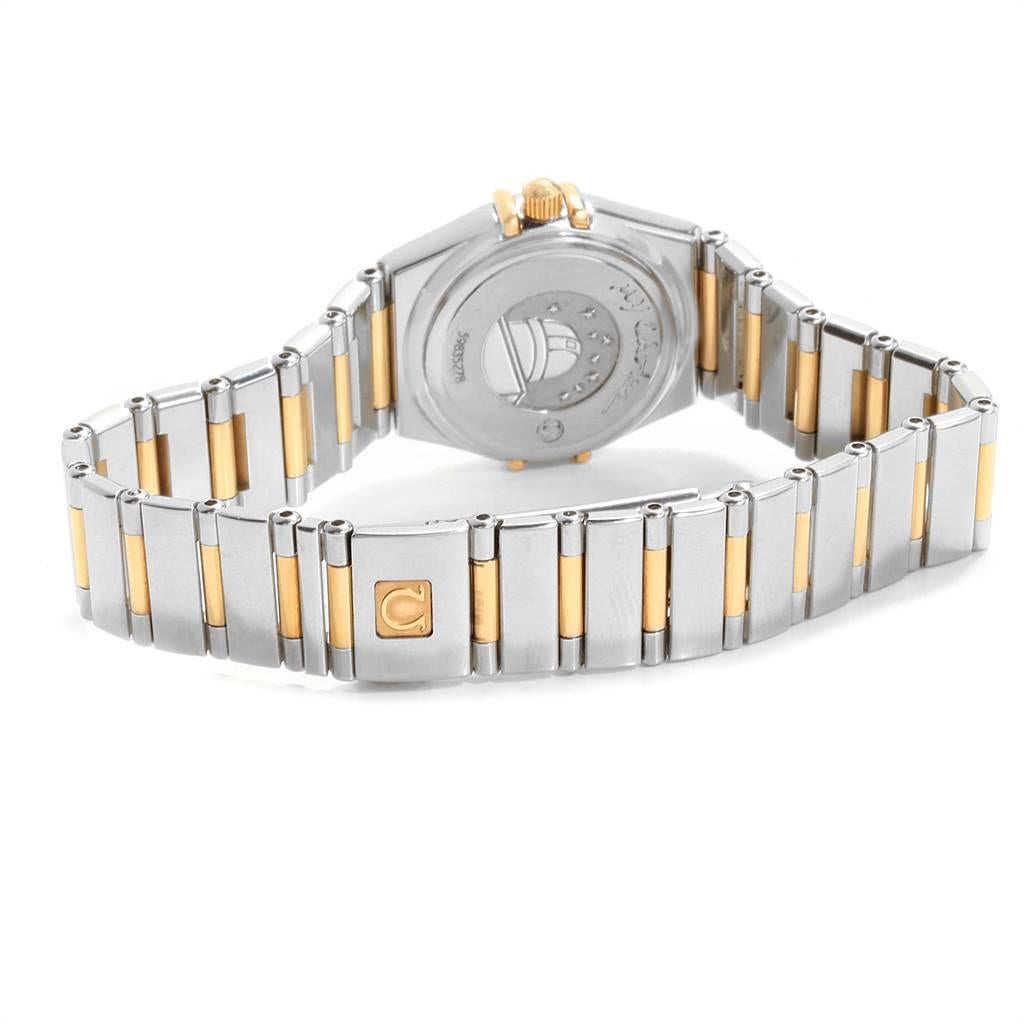 Omega Constellation Iris Steel Yellow Gold Multi Stone Watch 1365.79.00 1
