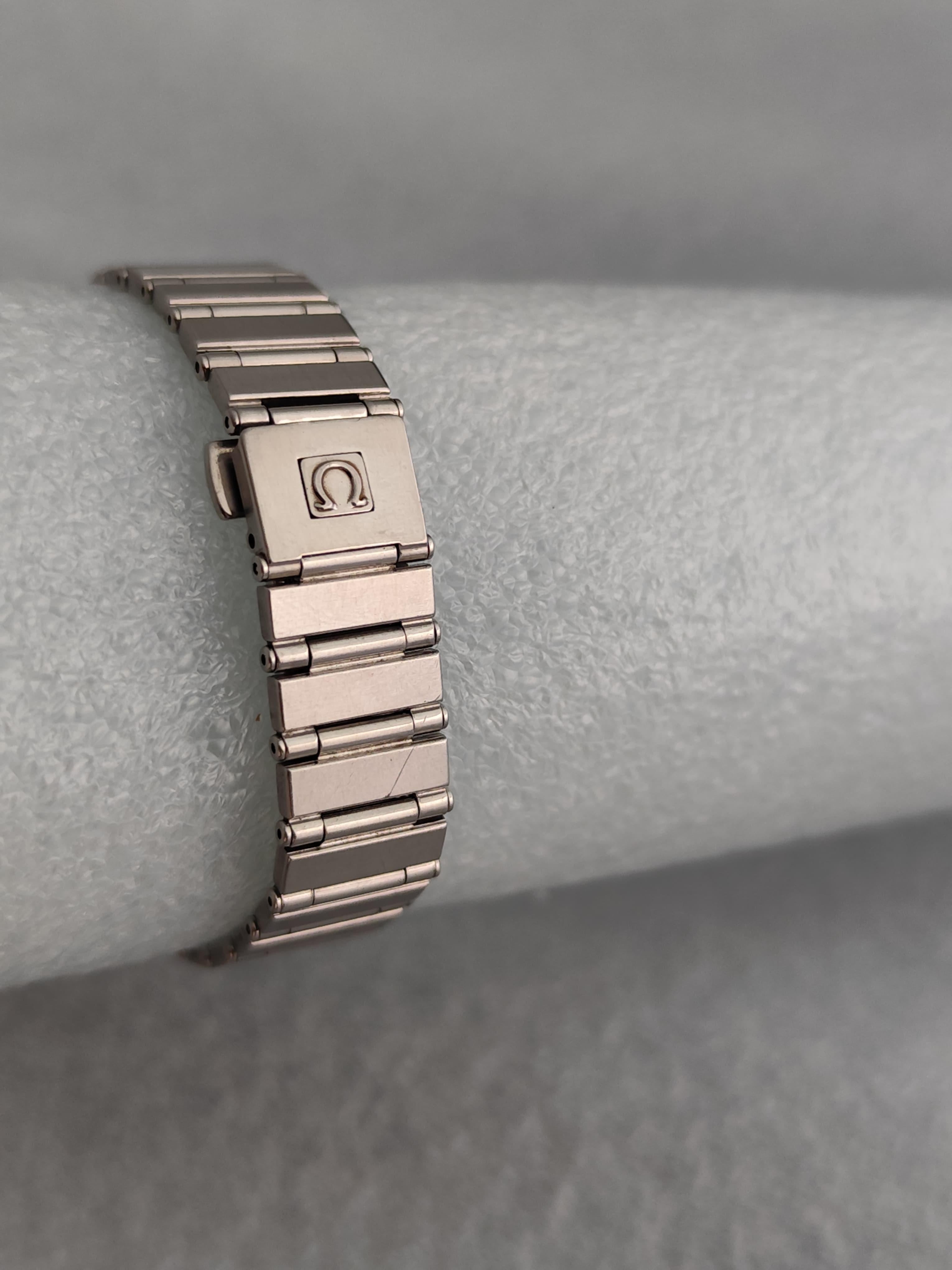 Women's Omega Constellation Ladies 7951080 Manhattan 18K Gold Steel Ladies Watch For Sale