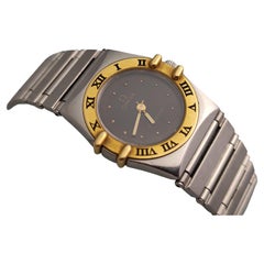 Omega Constellation Ladies 7951080 Manhattan 18K Gold Steel Ladies Watch