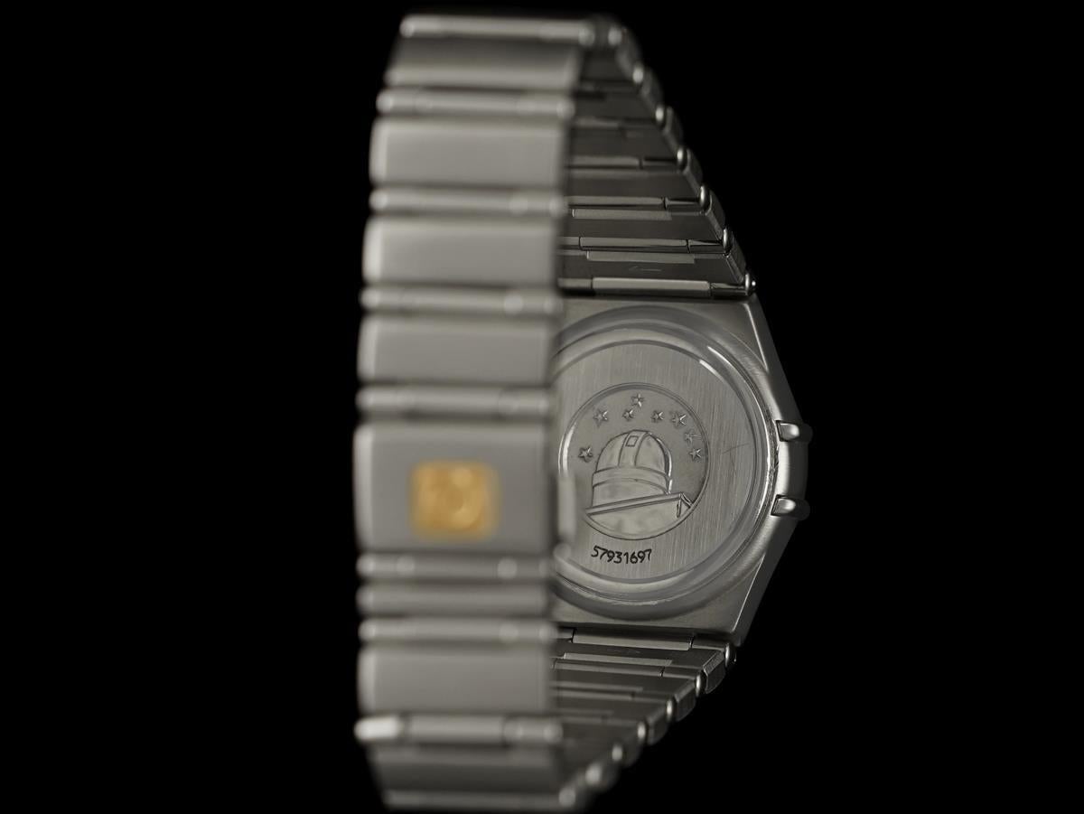 OMEGA CONSTELLATION Ladies SS Steel & Factory Diamond Watch - Mint with Warranty For Sale 3
