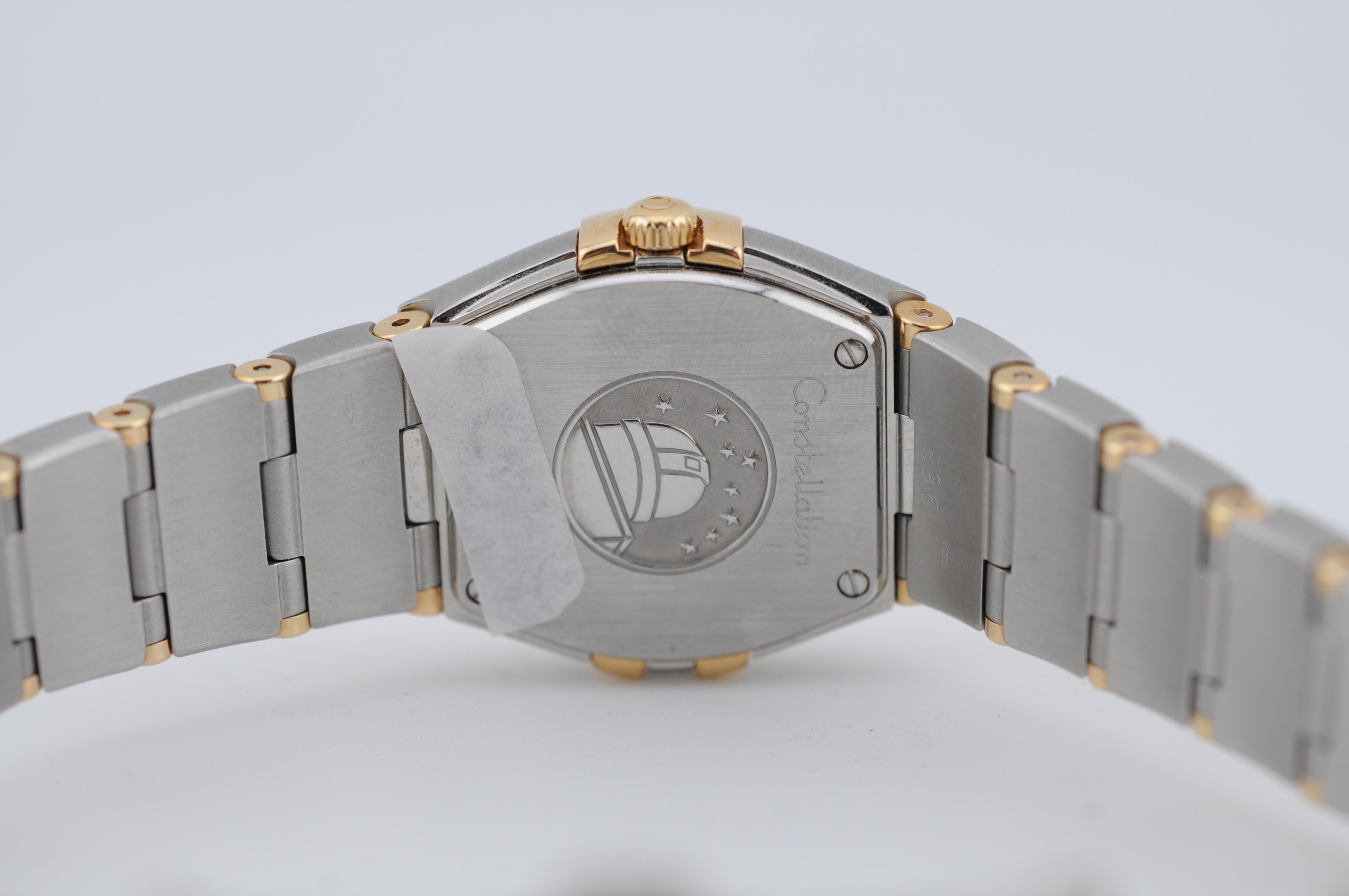 Omega Constellation Manhattan 25mm - Gelbgold & Stahl für Damen oder Herren im Angebot