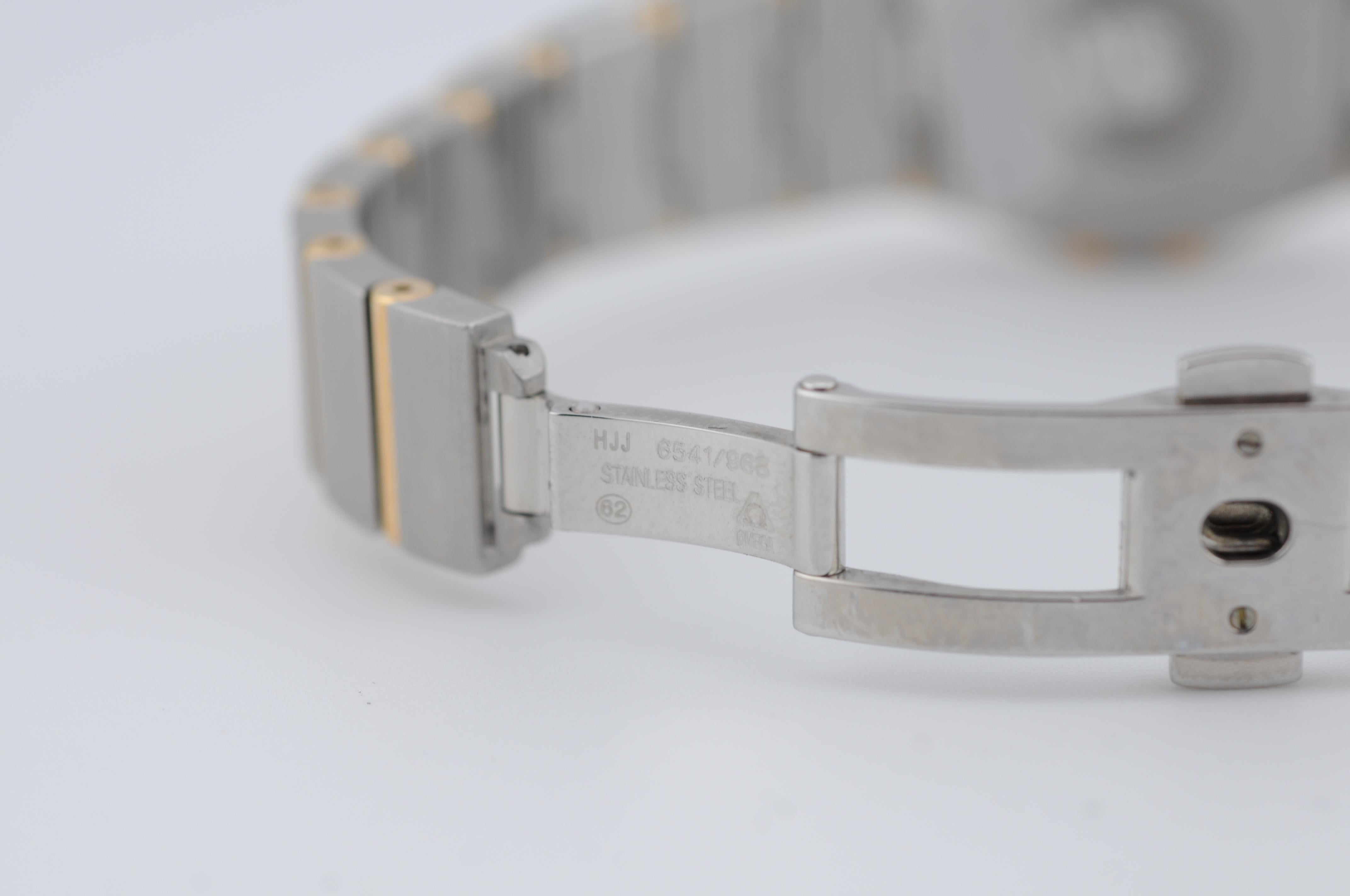 Omega Constellation Manhattan 25mm - Gelbgold & Stahl im Angebot 1