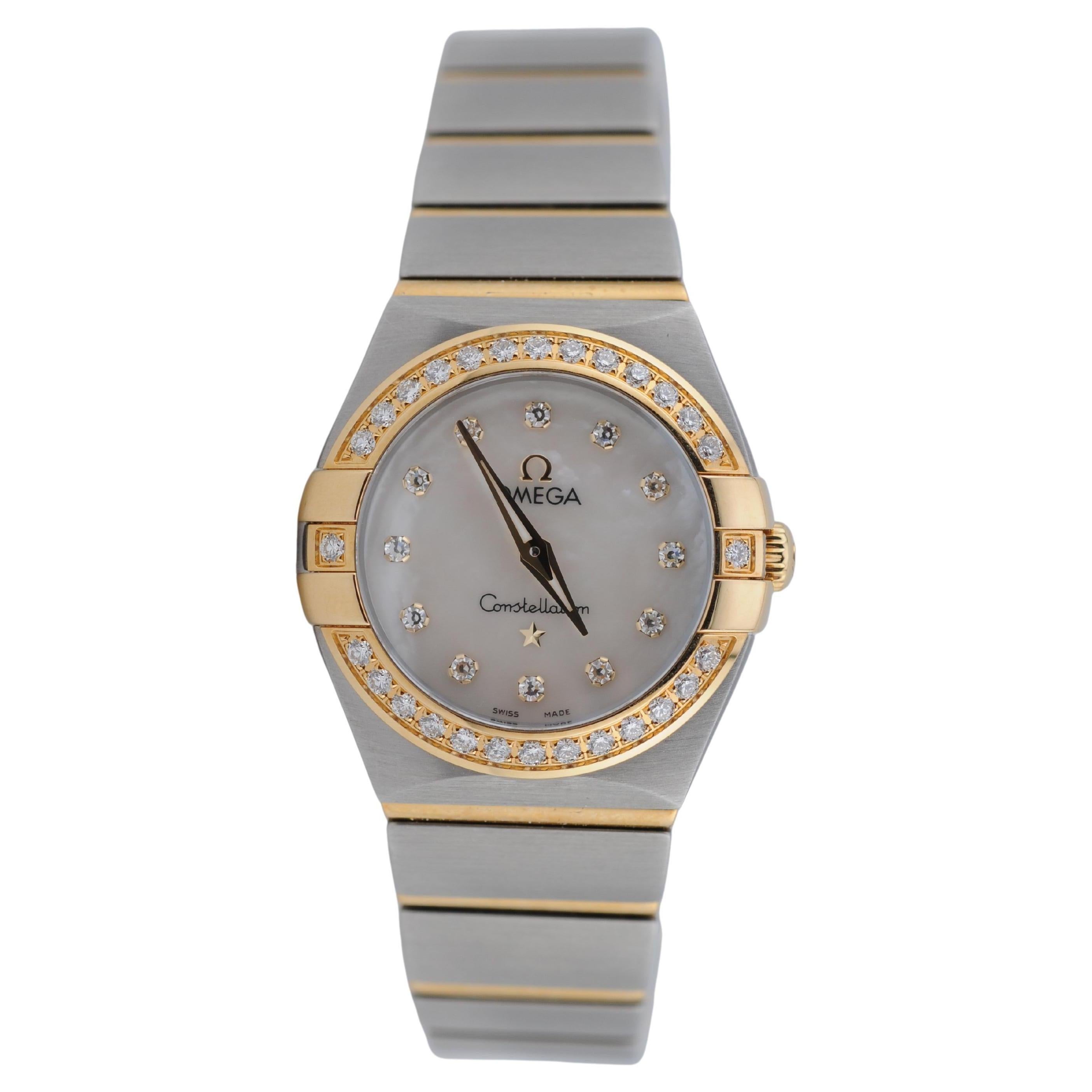 Omega Constellation Manhattan 25mm - Or jaune et acier