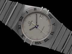 Omega Constellation Manhattan Mens 35mm Watch with Silver Dial - Brushed SS