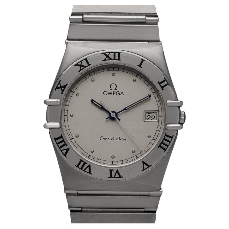 Omega Constellation Manhattan Montre homme 35mm avec cadran Silver - Brushed SS