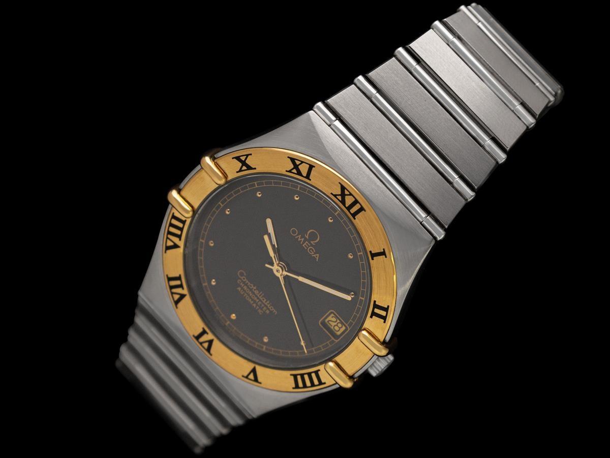 Reloj Omega Constellation Manhattan Cronómetro Grande Hombre, Automático, Fecha en Excelente estado para la venta en Suwanee, GA