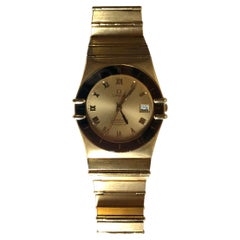 Omega Constellation Manhattan Watch Full 18 Karat Yellow Gold